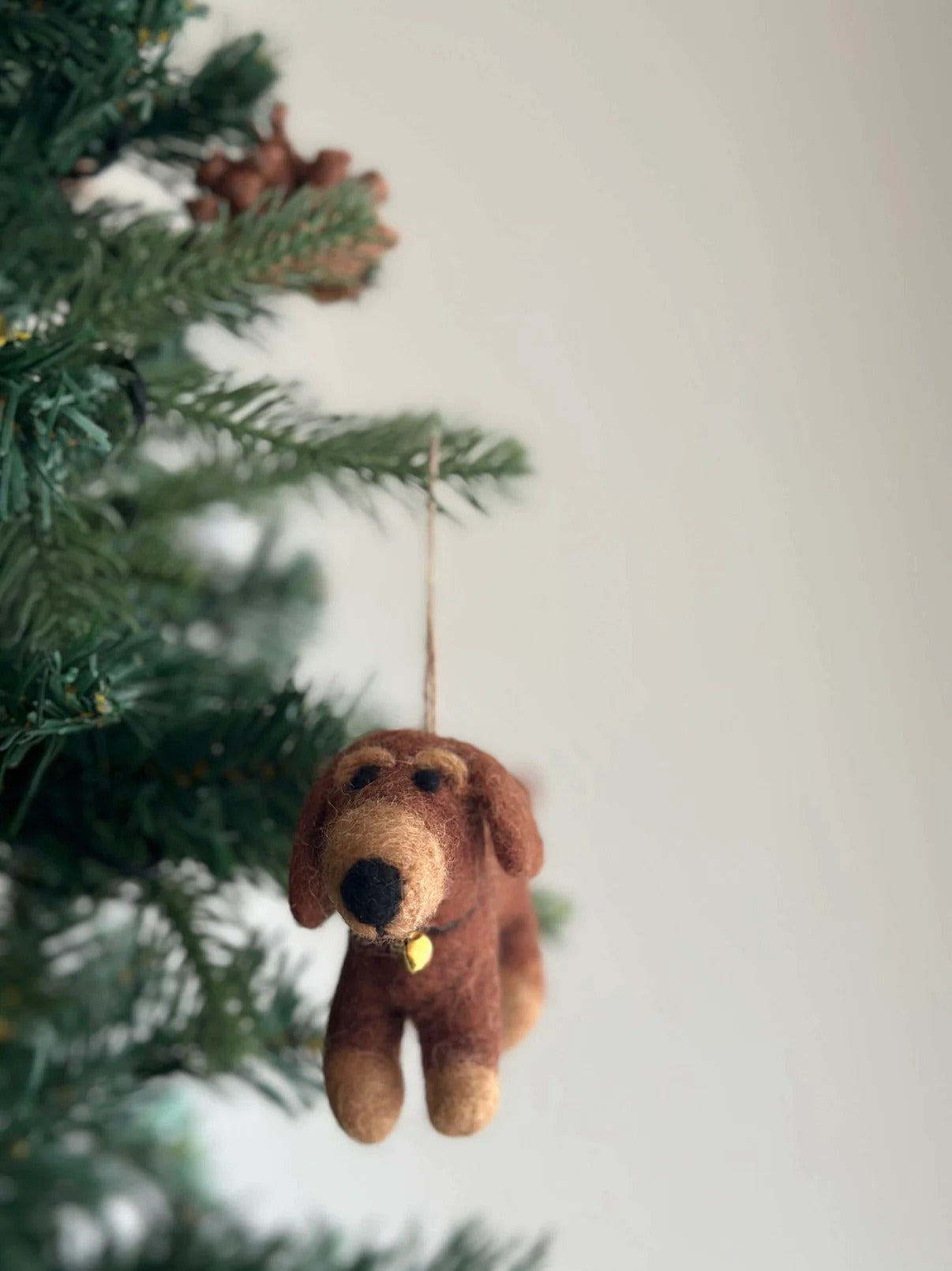 Felt Ornament - Dachshund Dogs - Chickadees Wooden Toys
