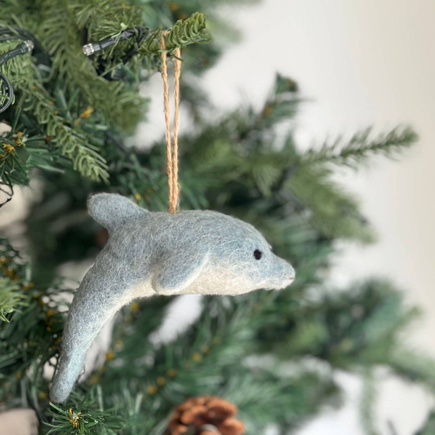 Felt Ornament - Dolphin - Chickadees Wooden Toys