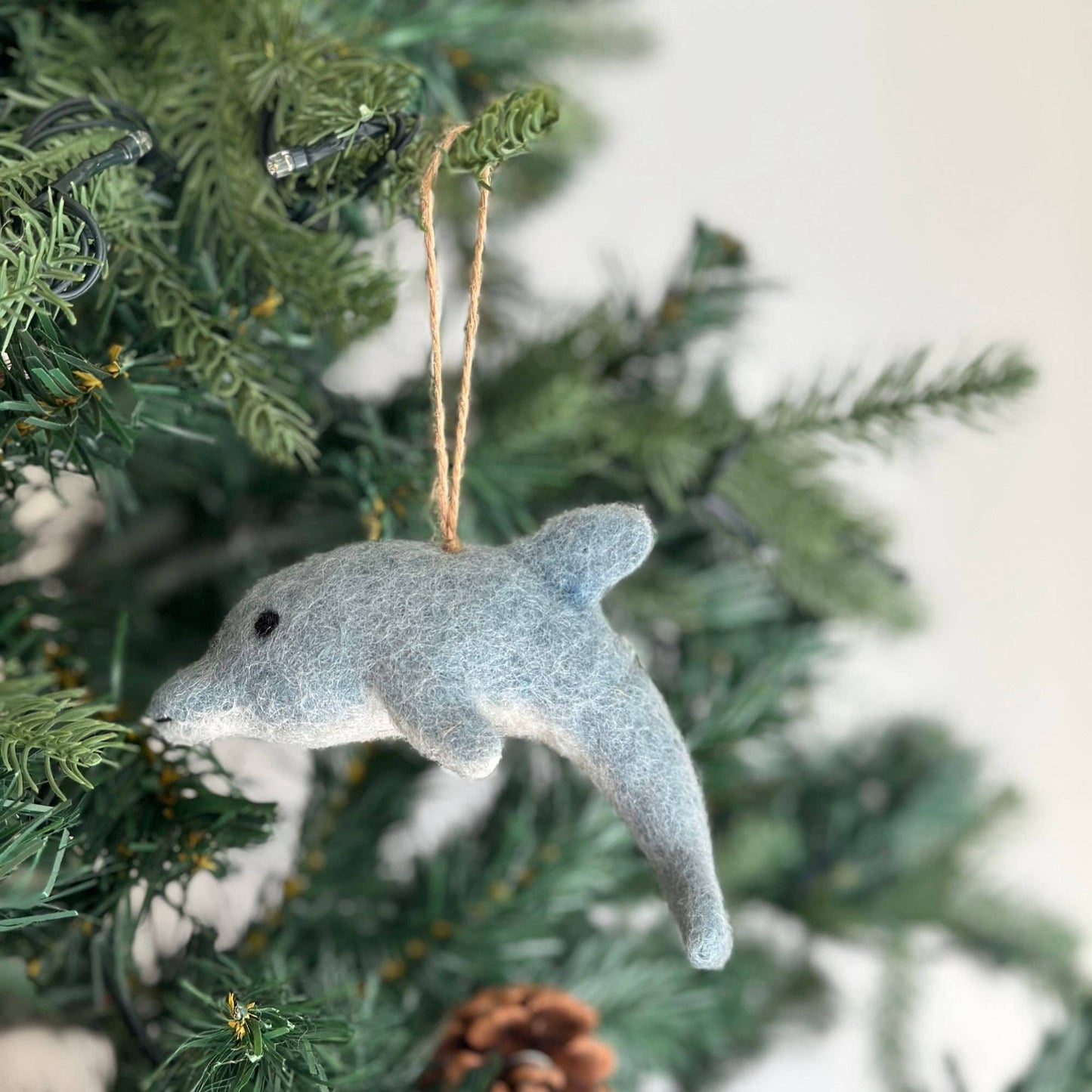 Felt Ornament - Dolphin - Chickadees Wooden Toys