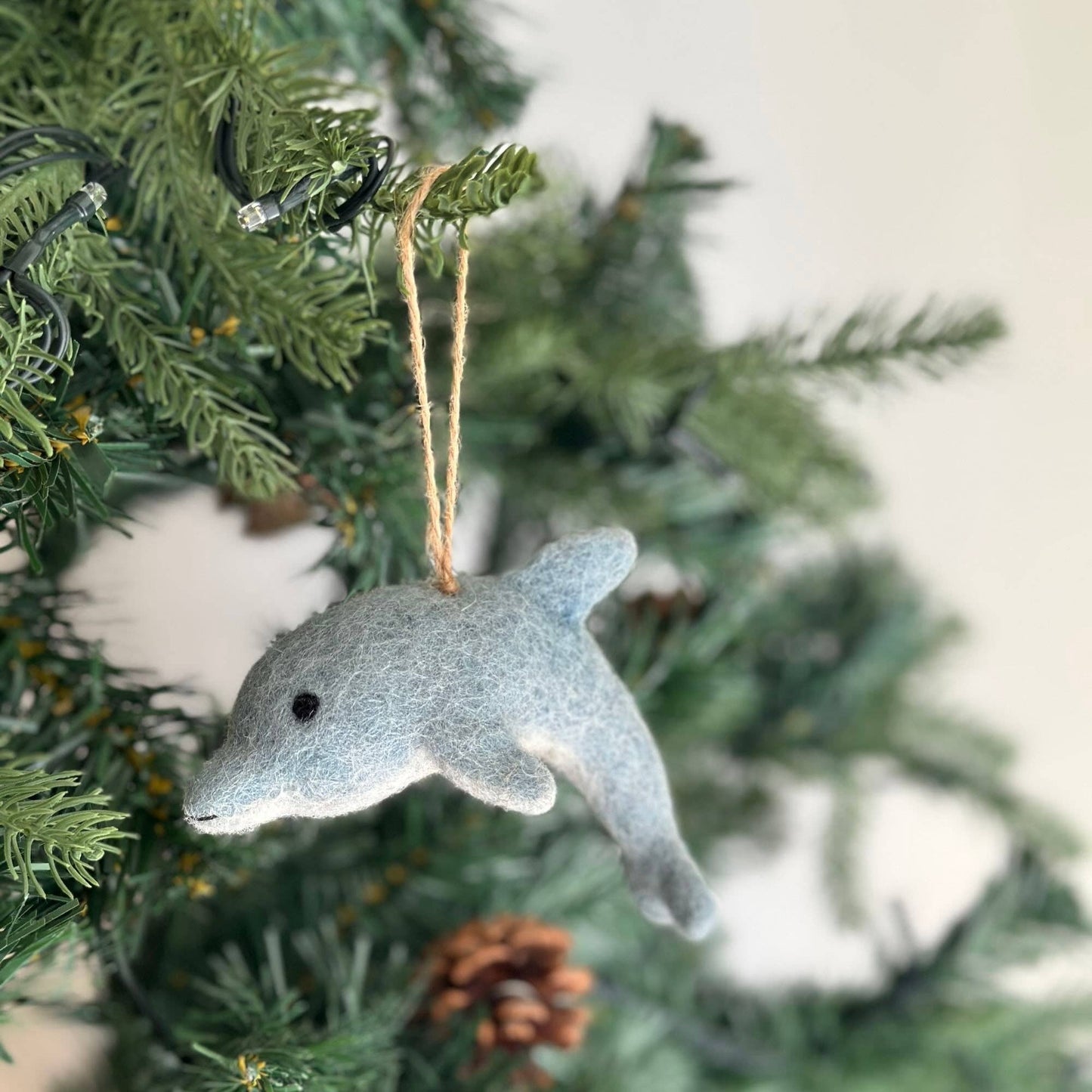 Felt Ornament - Dolphin - Chickadees Wooden Toys