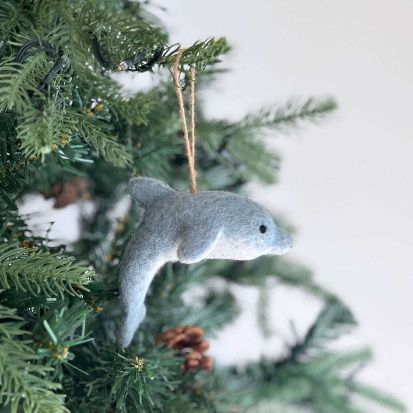 Felt Ornament - Dolphin - Chickadees Wooden Toys