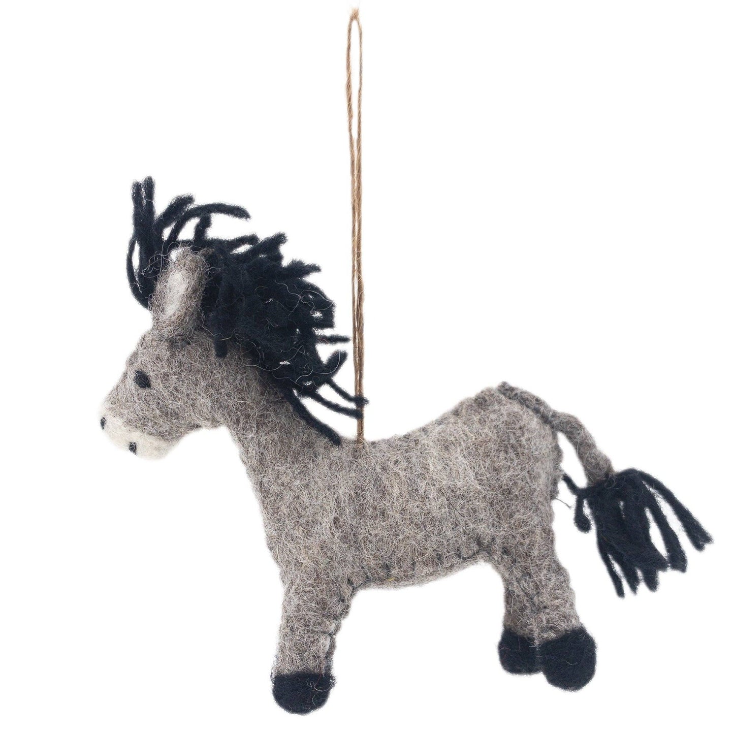 Felt Ornament - Donkey - Chickadees Wooden Toys