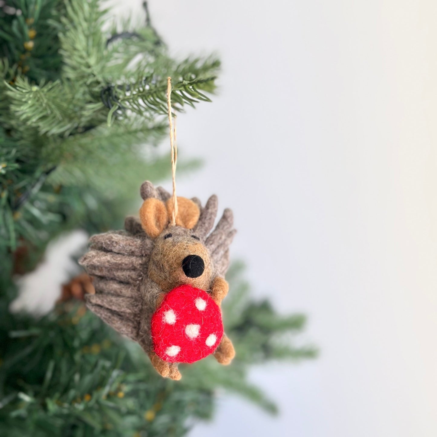 Felt Ornament - Hedgehog - Chickadees Wooden Toys