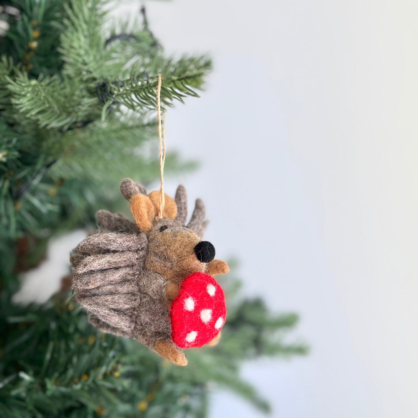 Felt Ornament - Hedgehog - Chickadees Wooden Toys