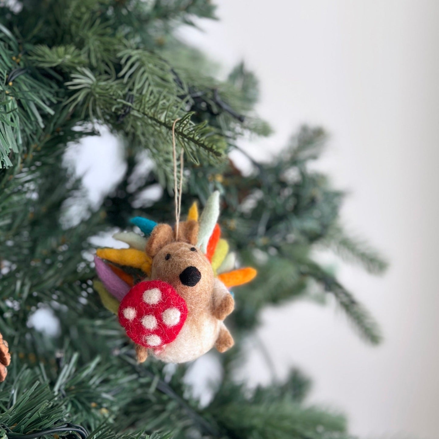 Felt Ornament - Hedgehog - Chickadees Wooden Toys