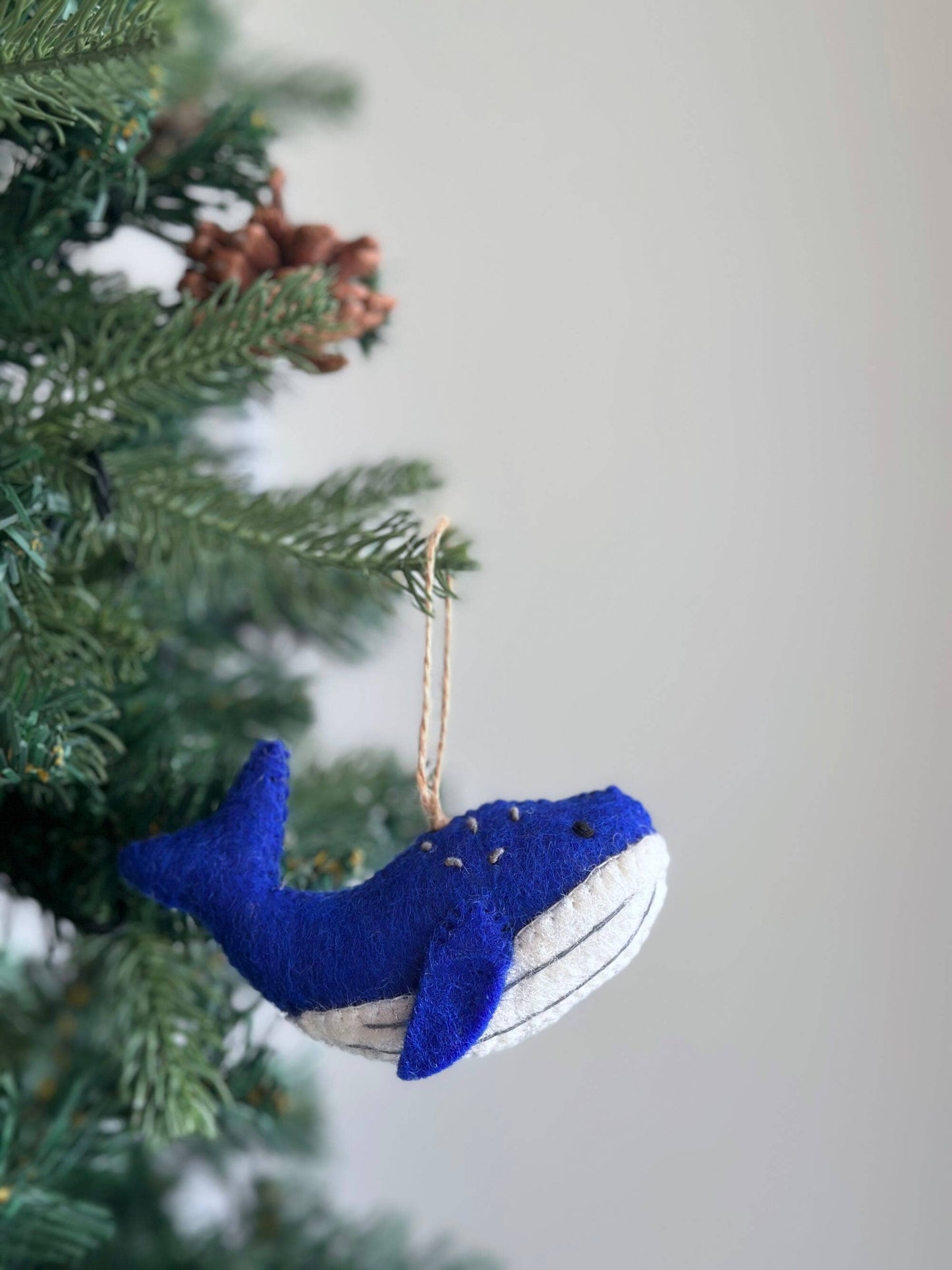 Felt Ornament - Humpback Whale - Chickadees Wooden Toys