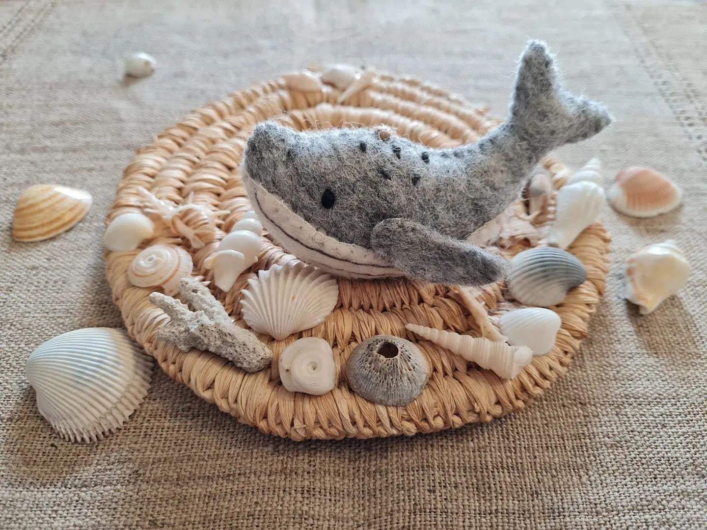 Felt Ornament - Humpback Whale - Chickadees Wooden Toys