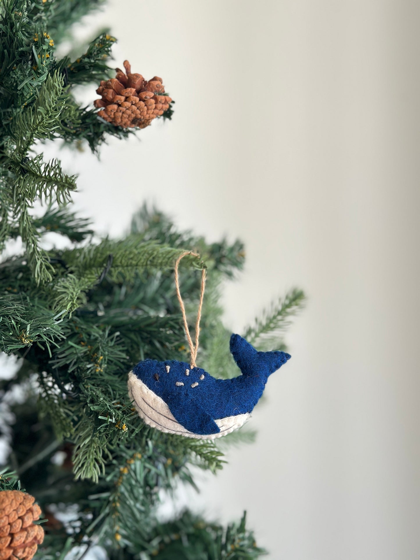 Felt Ornament - Humpback Whale - Chickadees Wooden Toys