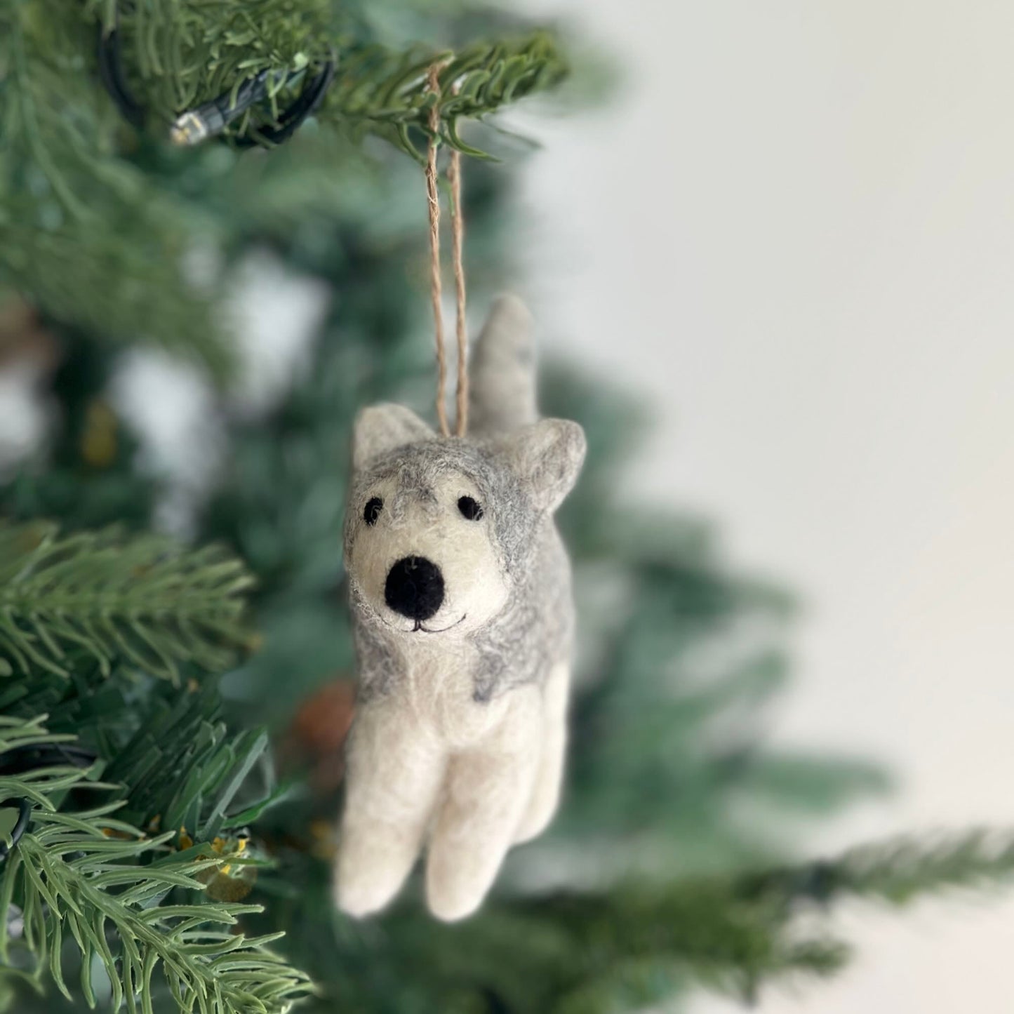Felt Ornament - Husky - Chickadees Wooden Toys