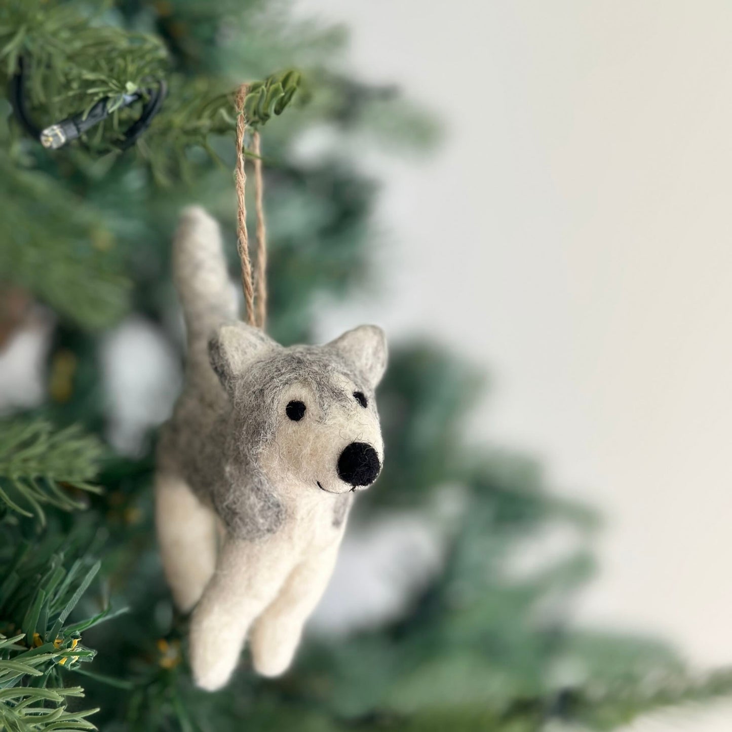 Felt Ornament - Husky - Chickadees Wooden Toys
