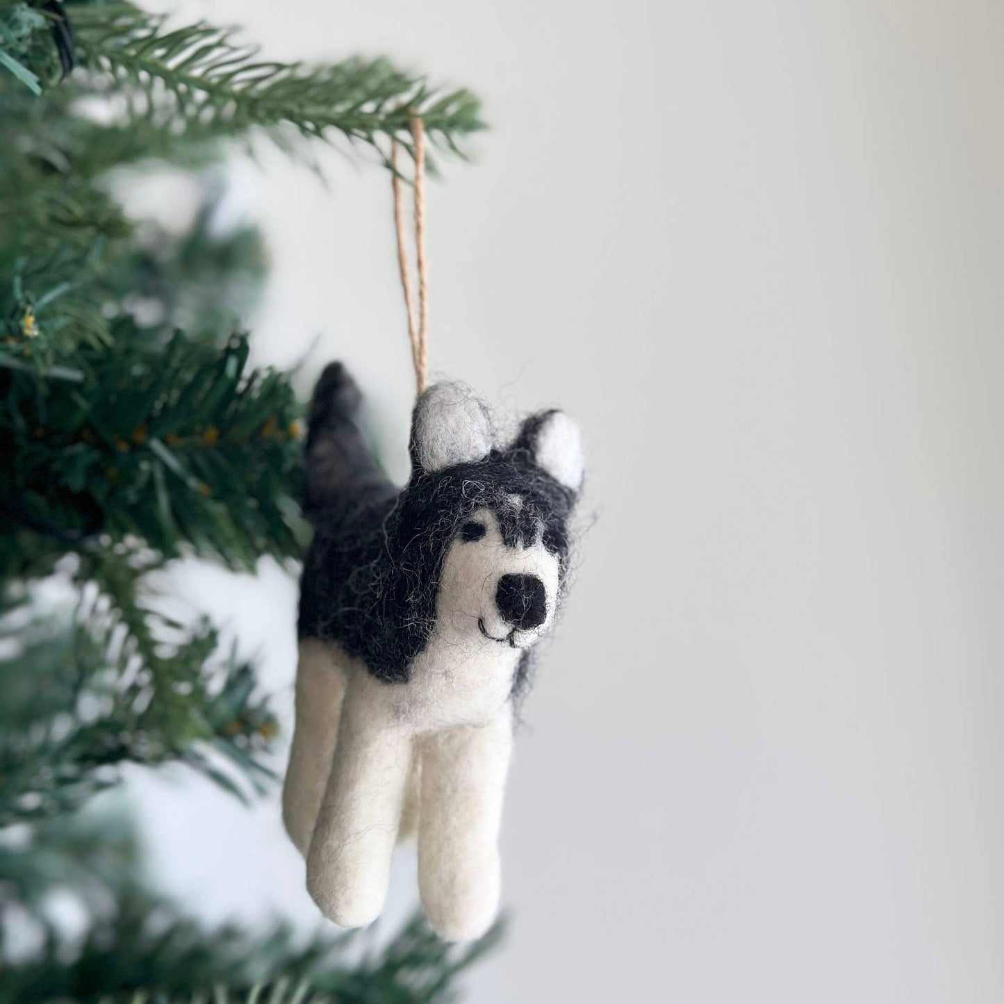 Felt Ornament - Husky - Chickadees Wooden Toys