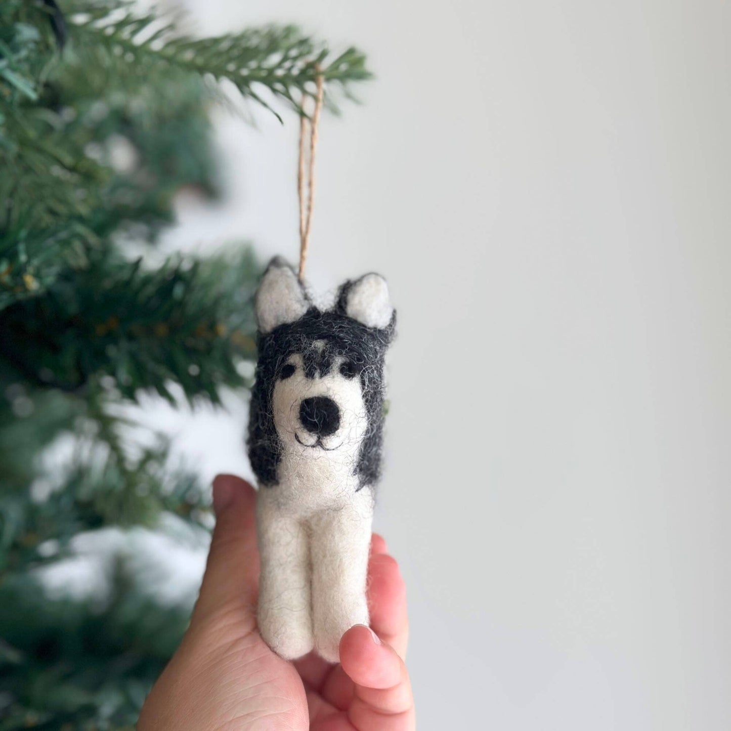 Felt Ornament - Husky - Chickadees Wooden Toys