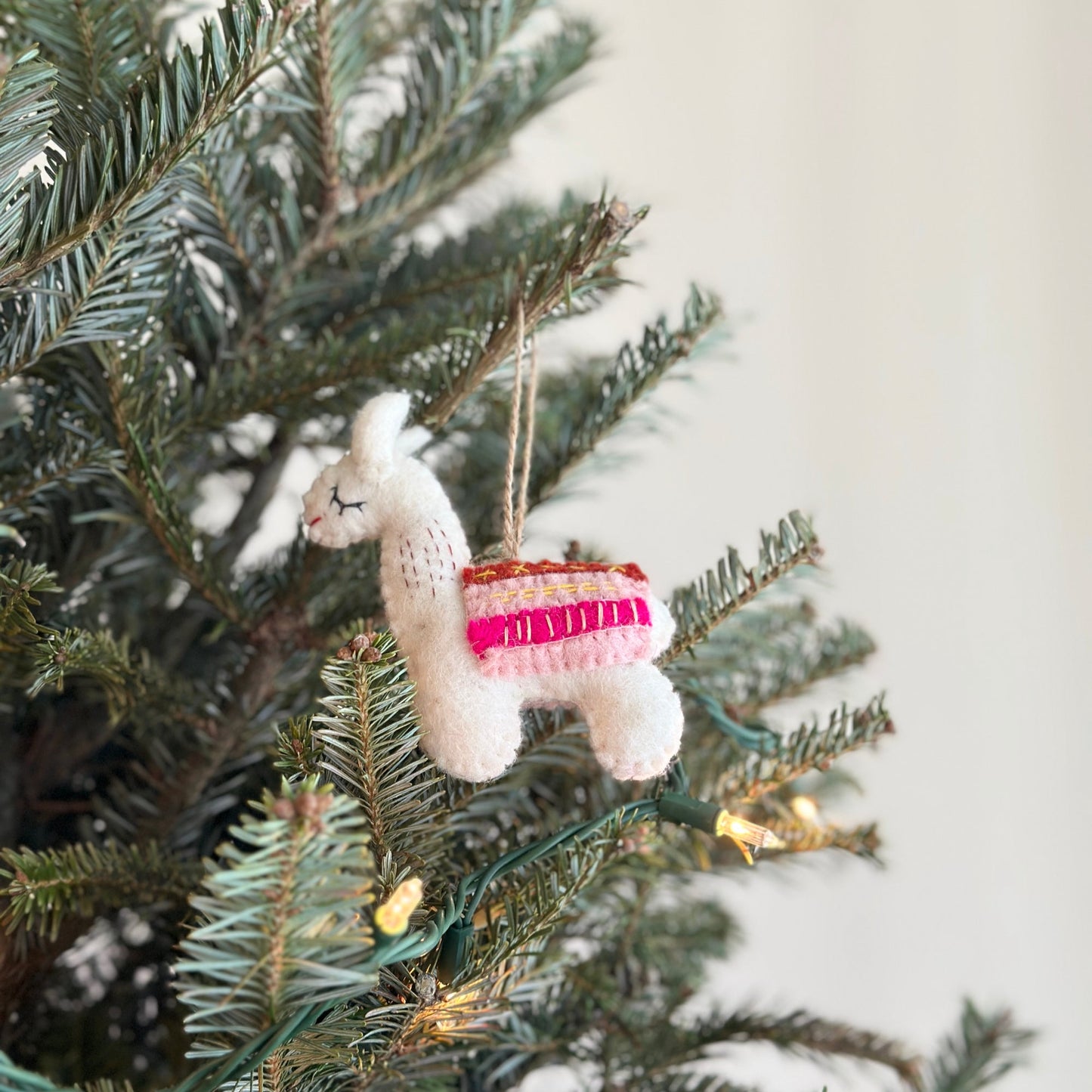 Felt Ornament - Llama - Chickadees Wooden Toys