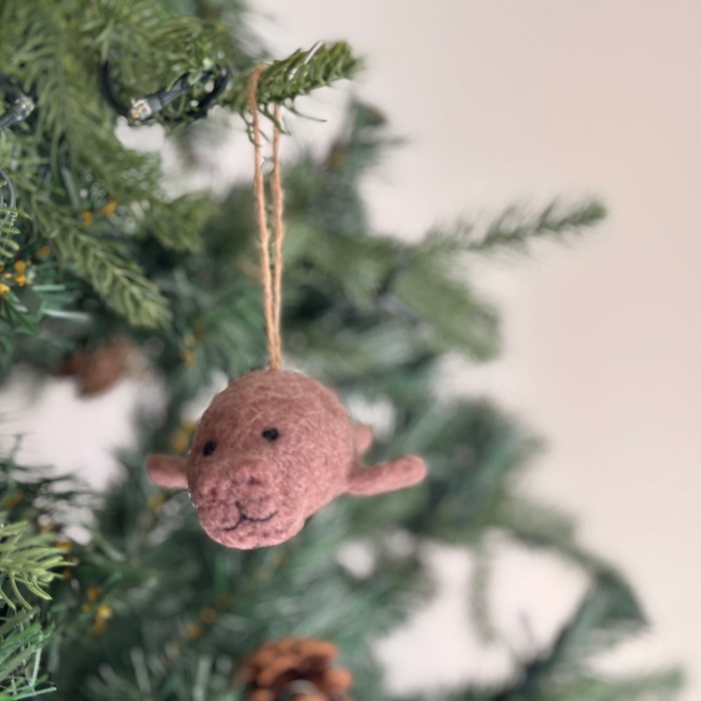 Felt Ornament - Manatee - Chickadees Wooden Toys