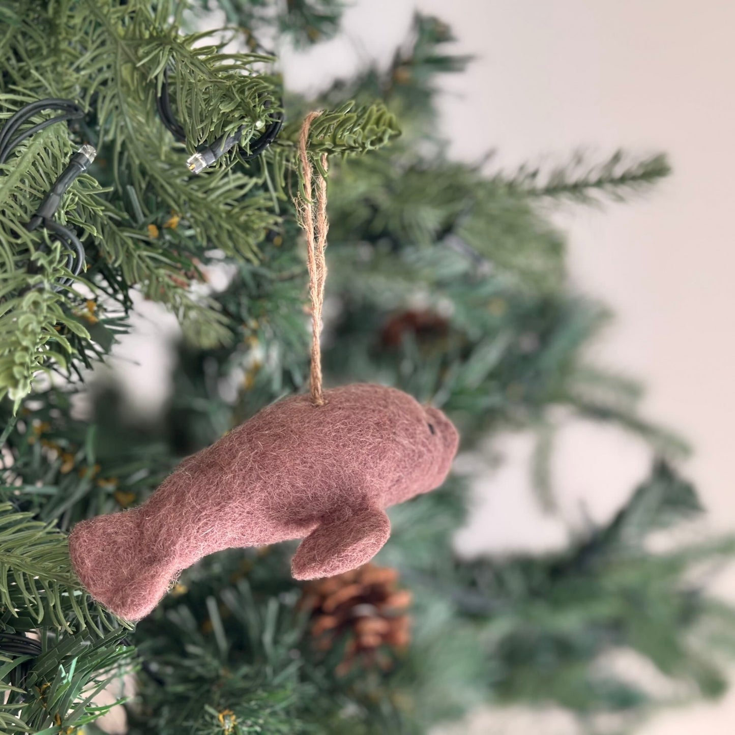 Felt Ornament - Manatee - Chickadees Wooden Toys
