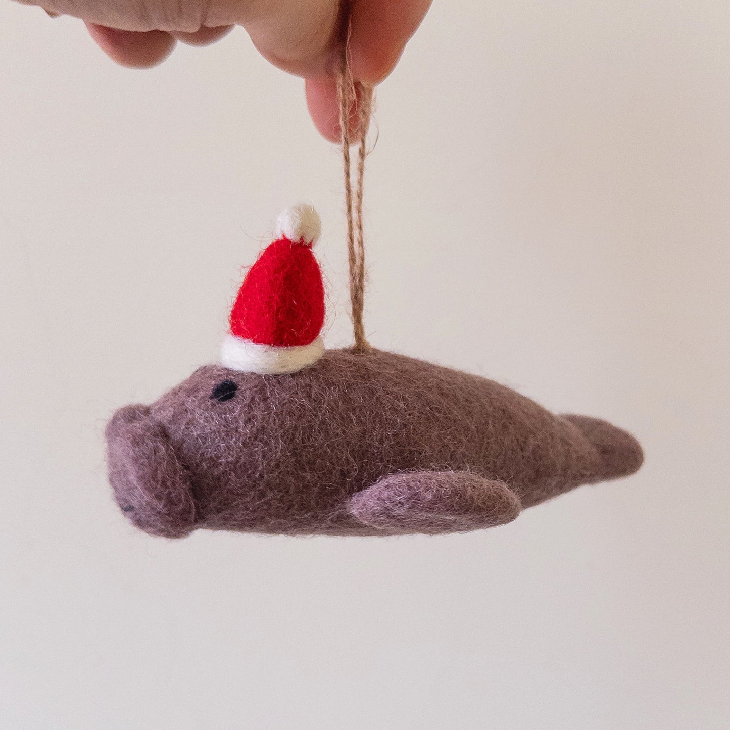 Felt Ornament - Manatee - Chickadees Wooden Toys