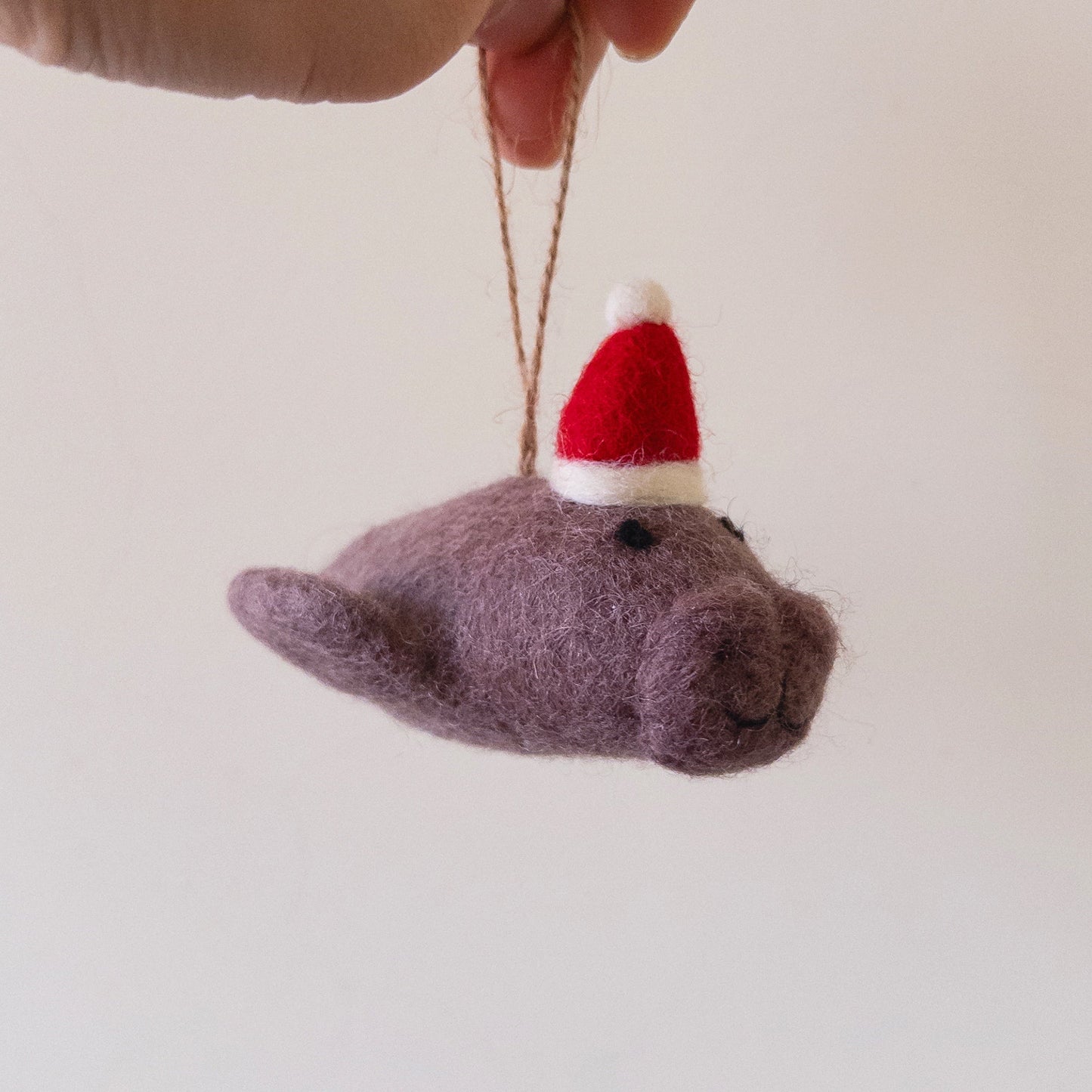 Felt Ornament - Manatee - Chickadees Wooden Toys