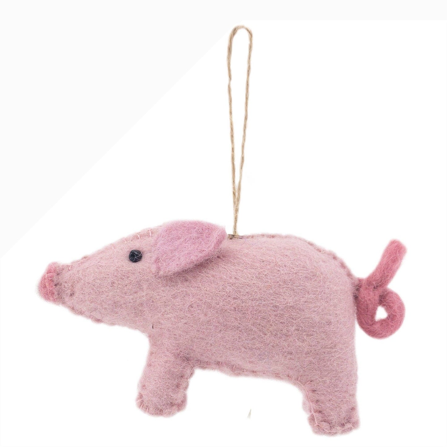 Felt Ornament - Pig - Chickadees Wooden Toys