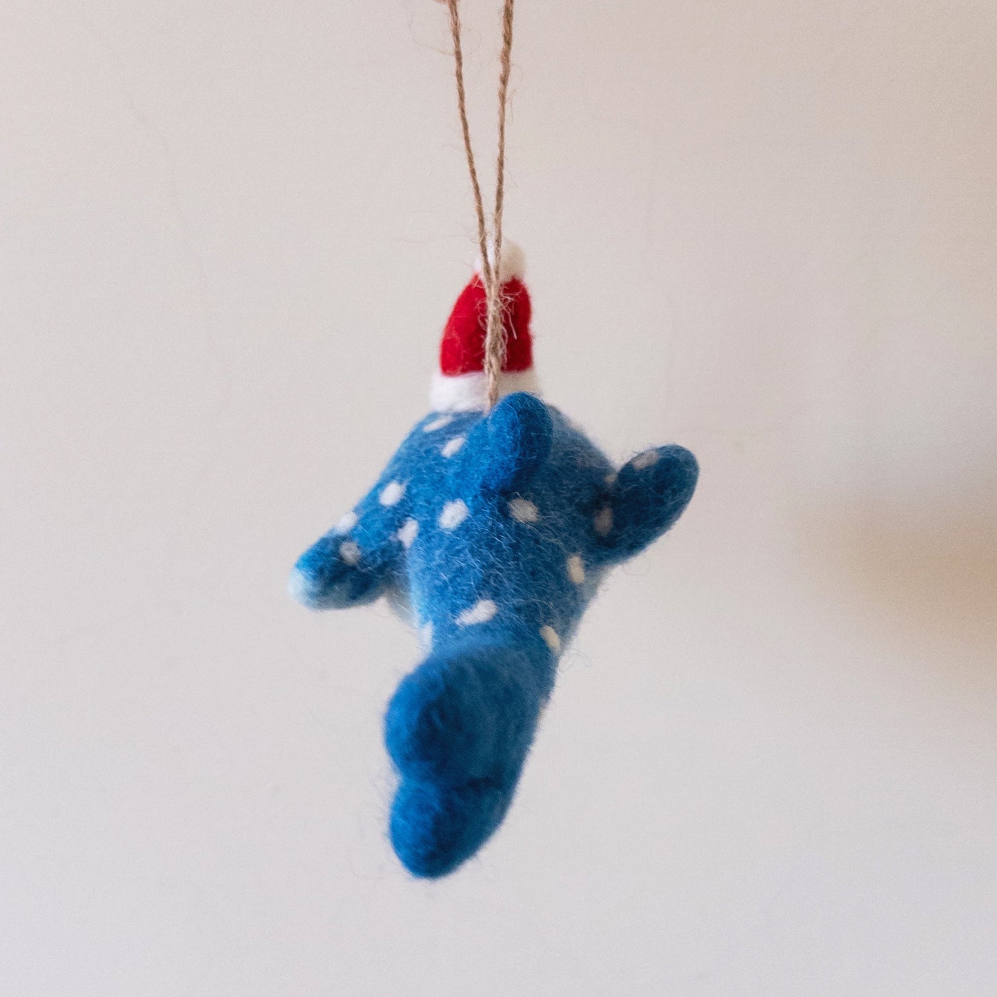 Felt Ornament - Smiley Whale Shark - Chickadees Wooden Toys