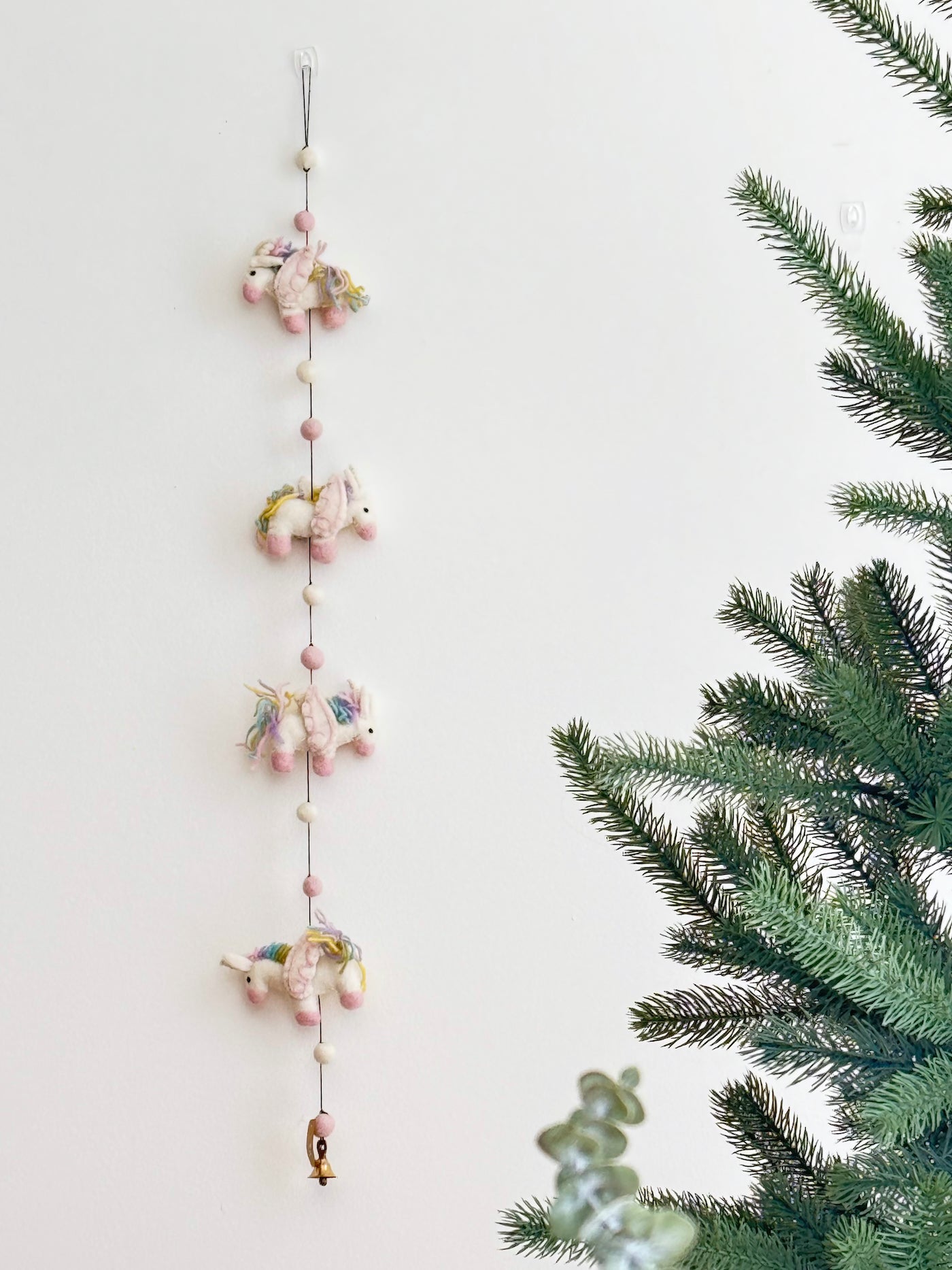Felt Pastel Unicorn Garland - Chickadees Wooden Toys