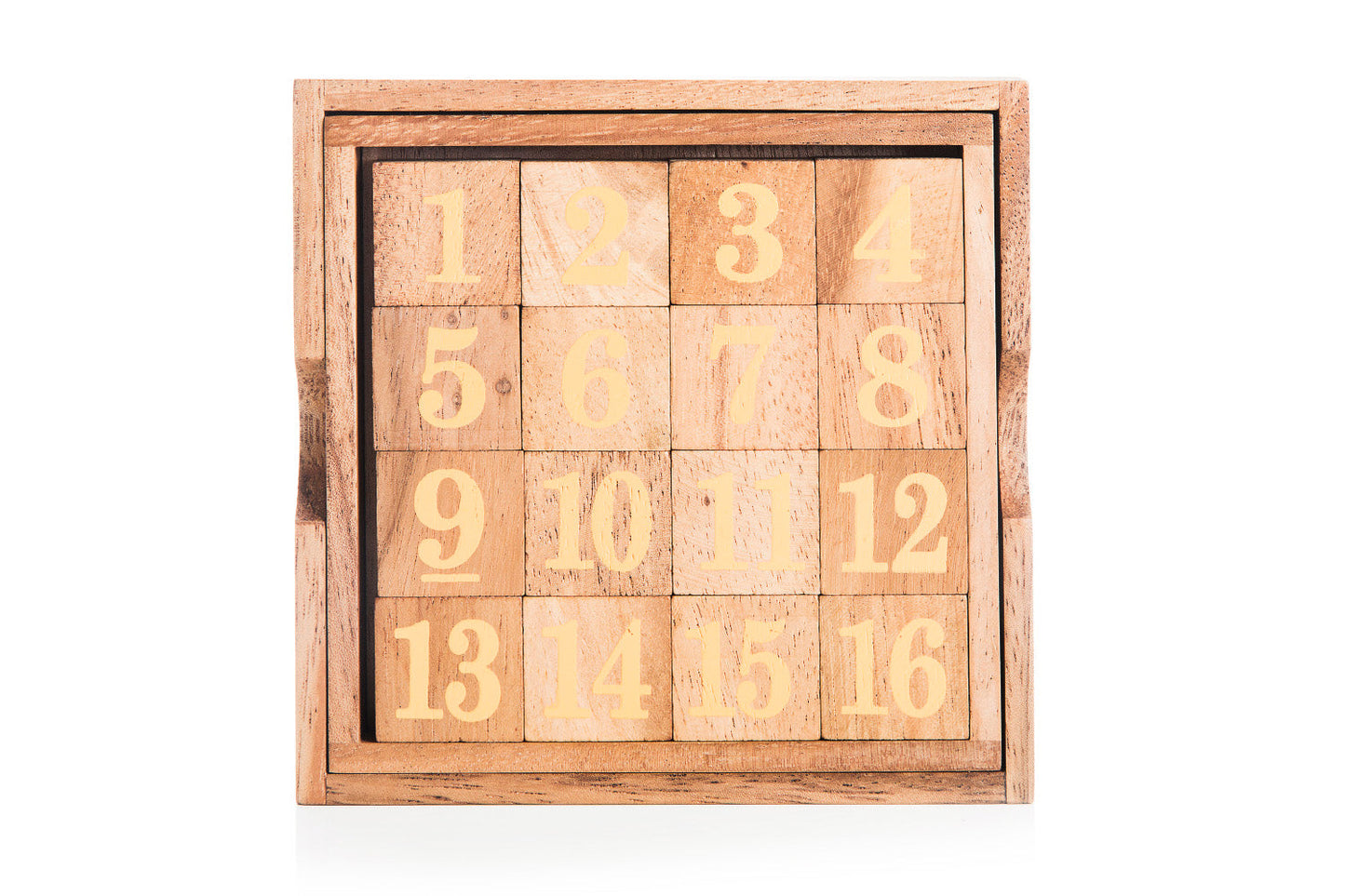 Wooden Magic Square Board - Fifteen Puzzle Game - Chickadees Wooden Toys