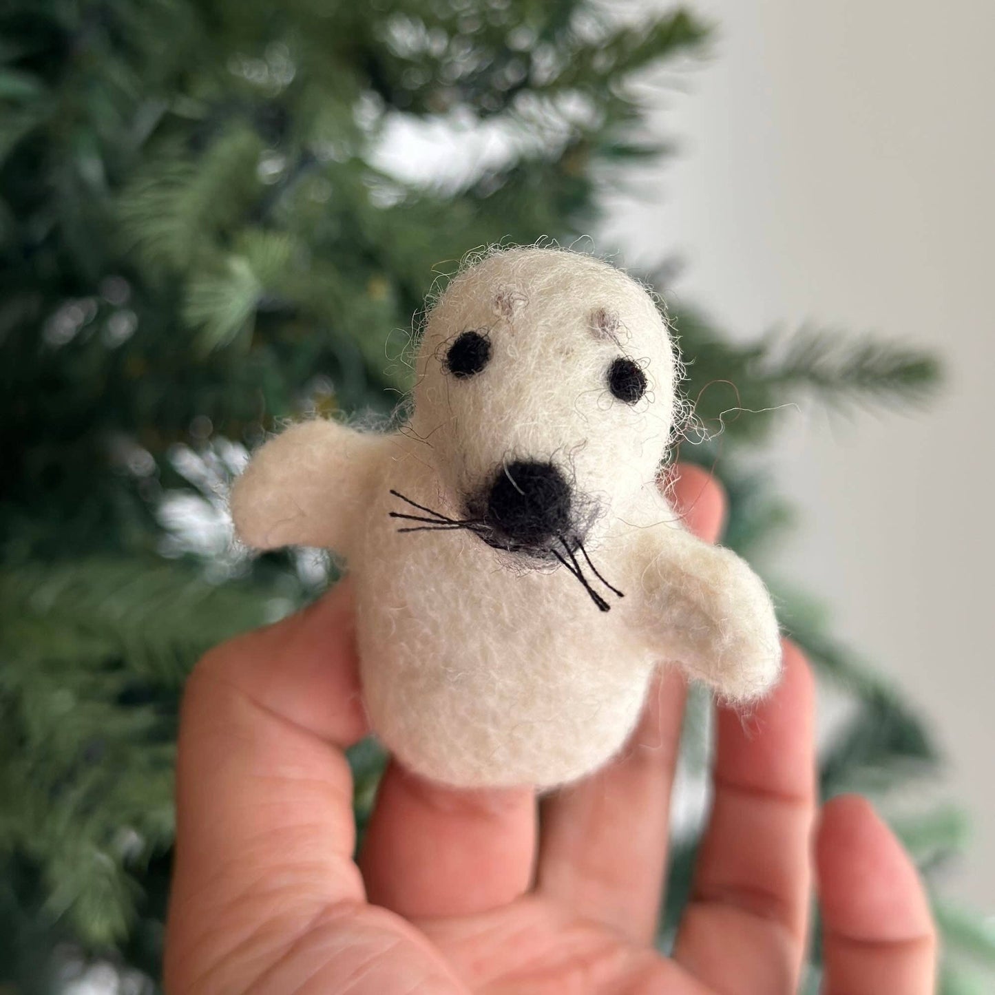 Finger Puppet: Seal - Chickadees Wooden Toys