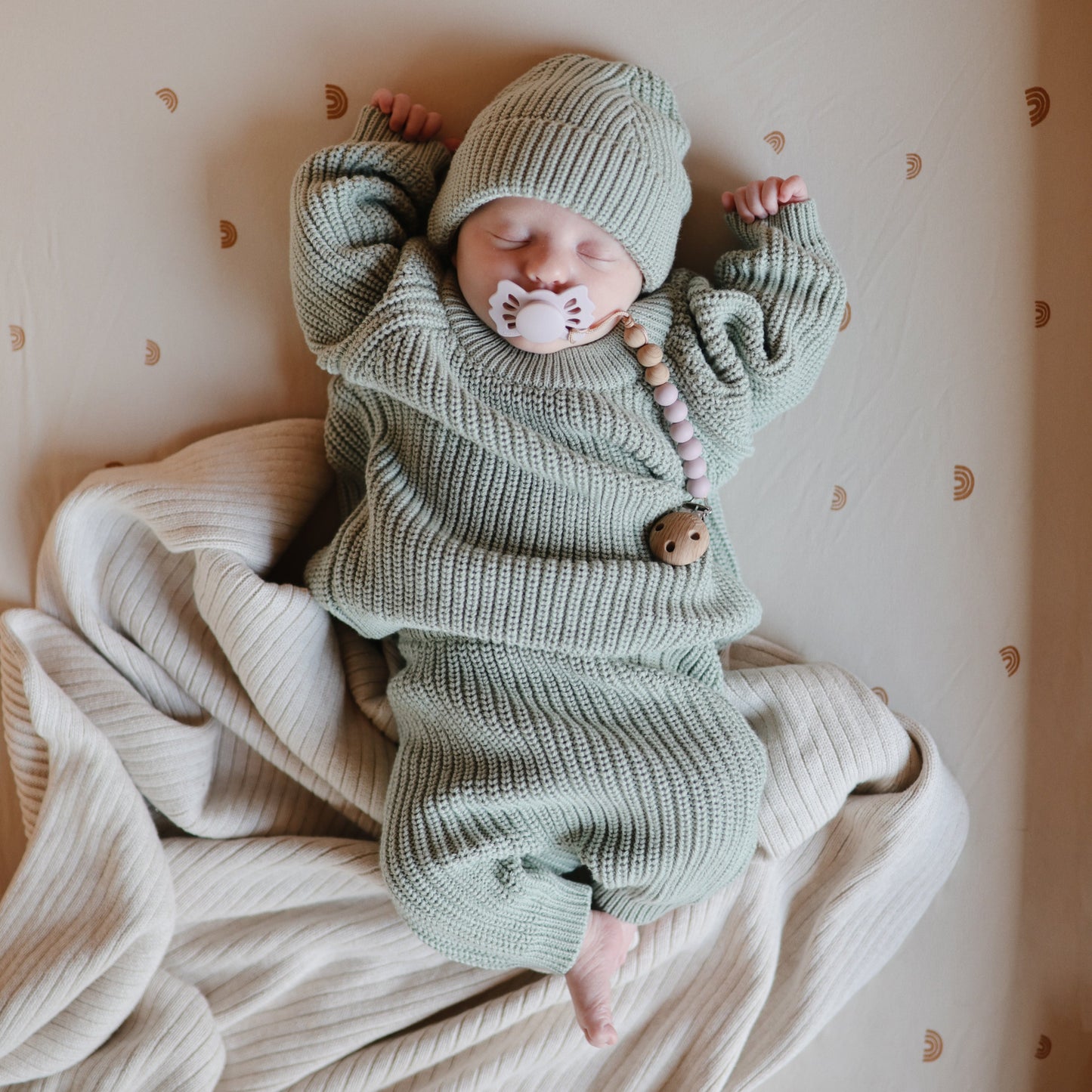 Stretchy Bassinet Sheet - Chickadees Wooden Toys