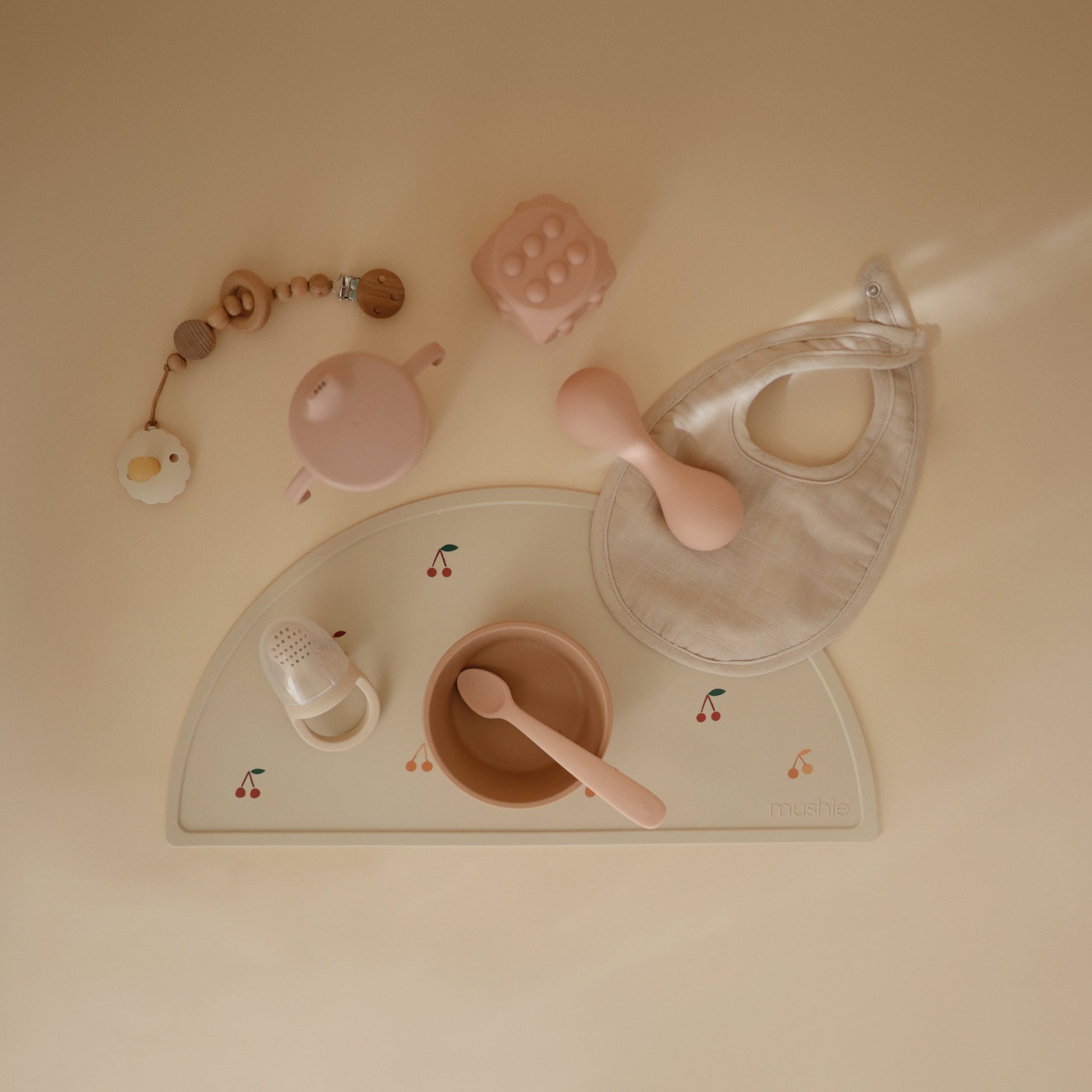 Silicone Baby Rattle Toy - Chickadees Wooden Toys