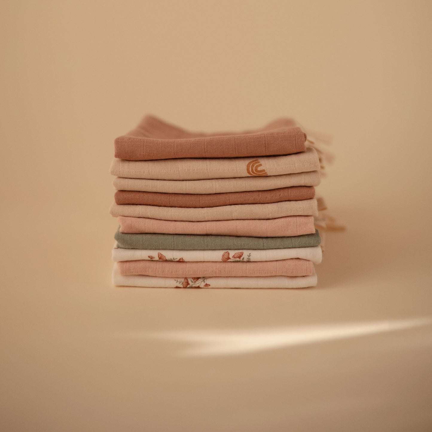 Muslin Cotton Washcloth - Chickadees Wooden Toys