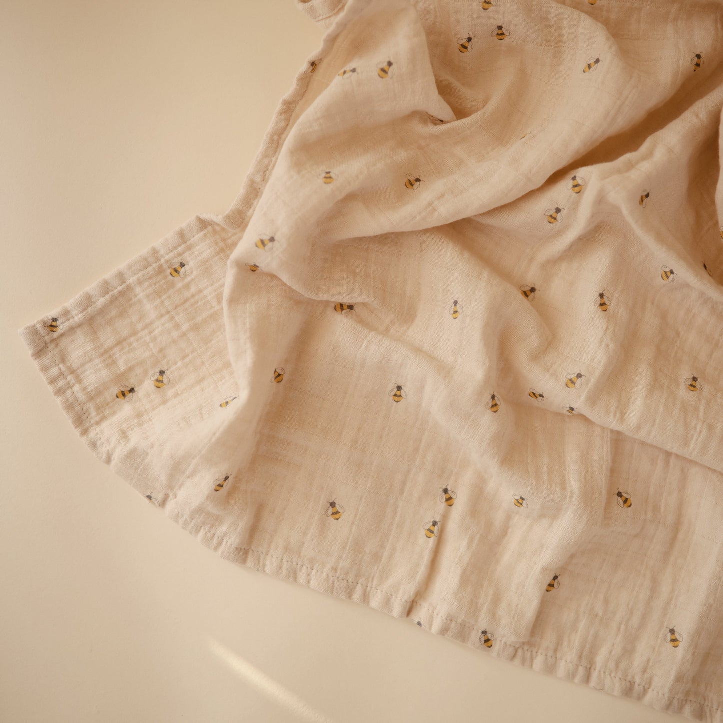 Organic Cotton Muslin Swaddle Blanket - Chickadees Wooden Toys