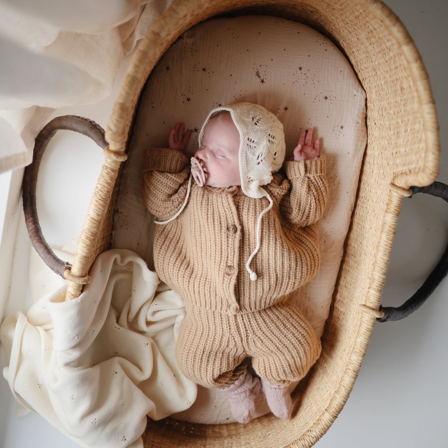 Extra Soft Bassinet Muslin Crib Sheet - Chickadees Wooden Toys