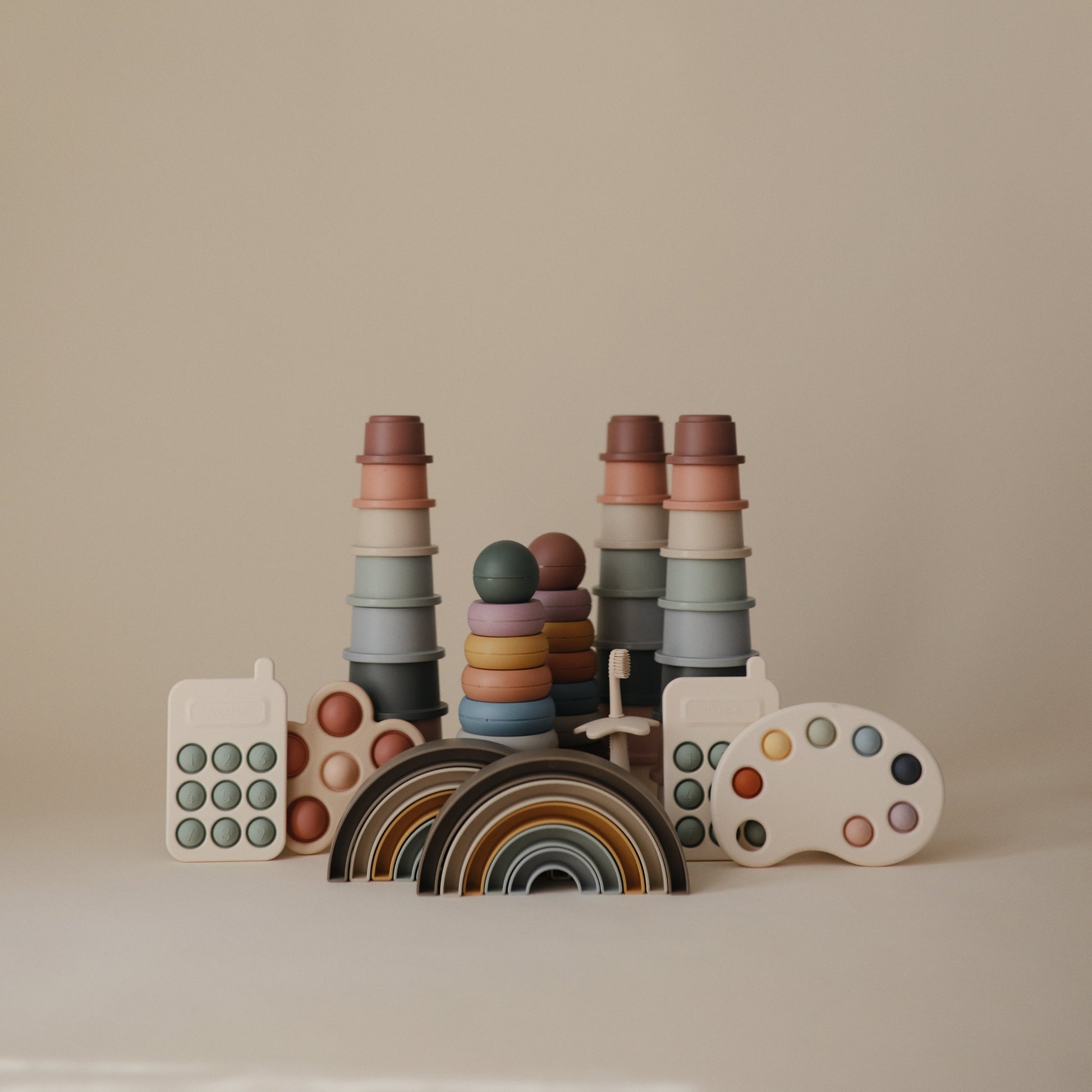 Phone Press Toy - Chickadees Wooden Toys