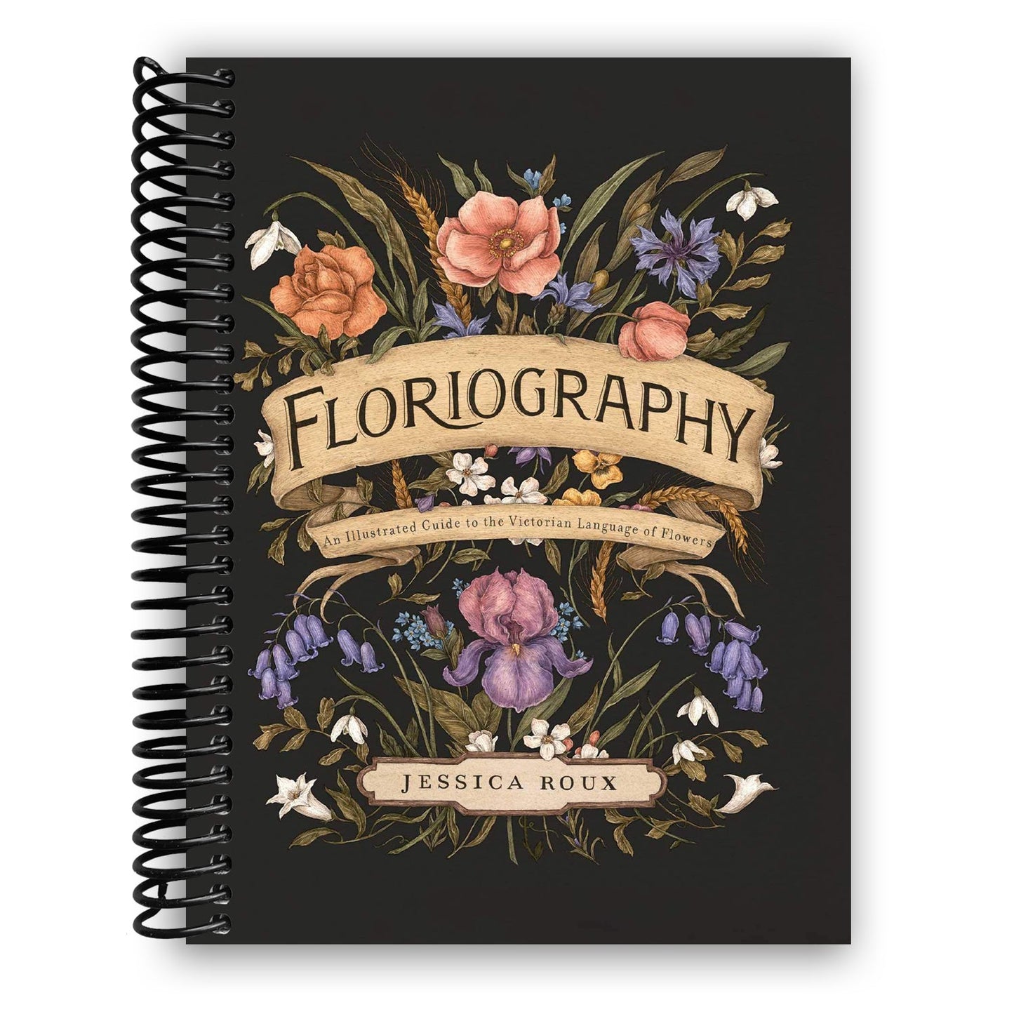 Floriography: An Illustrated Guide to the Victorian Language of Flowers (Spiral Bound) - Chickadees Wooden Toys