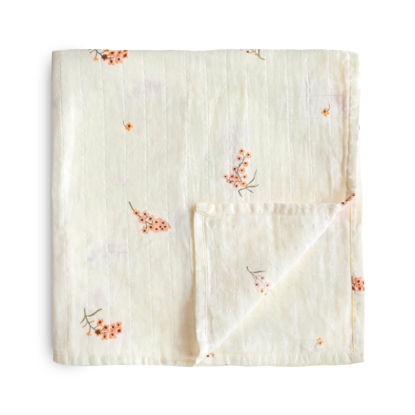 Organic Cotton Muslin Swaddle Blanket - Chickadees Wooden Toys