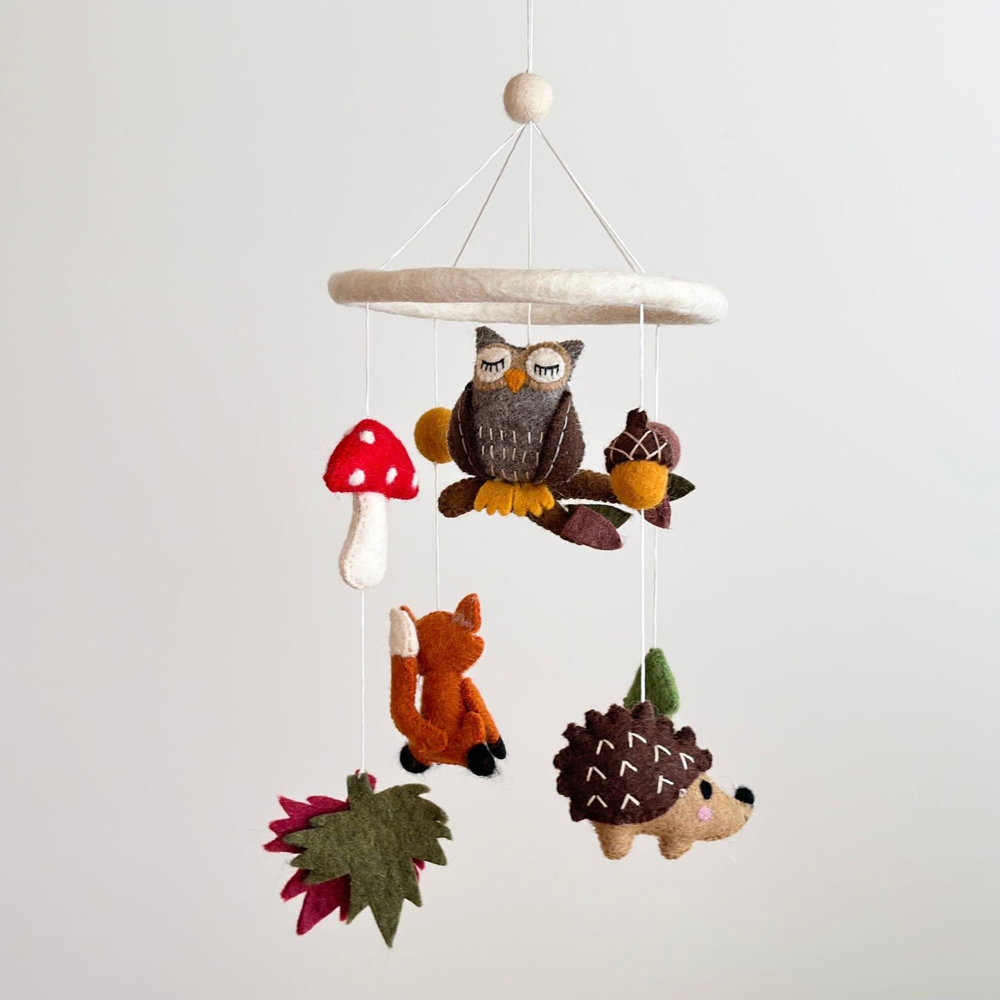 Forest Friends Felt Baby Mobile - Chickadees Wooden Toys