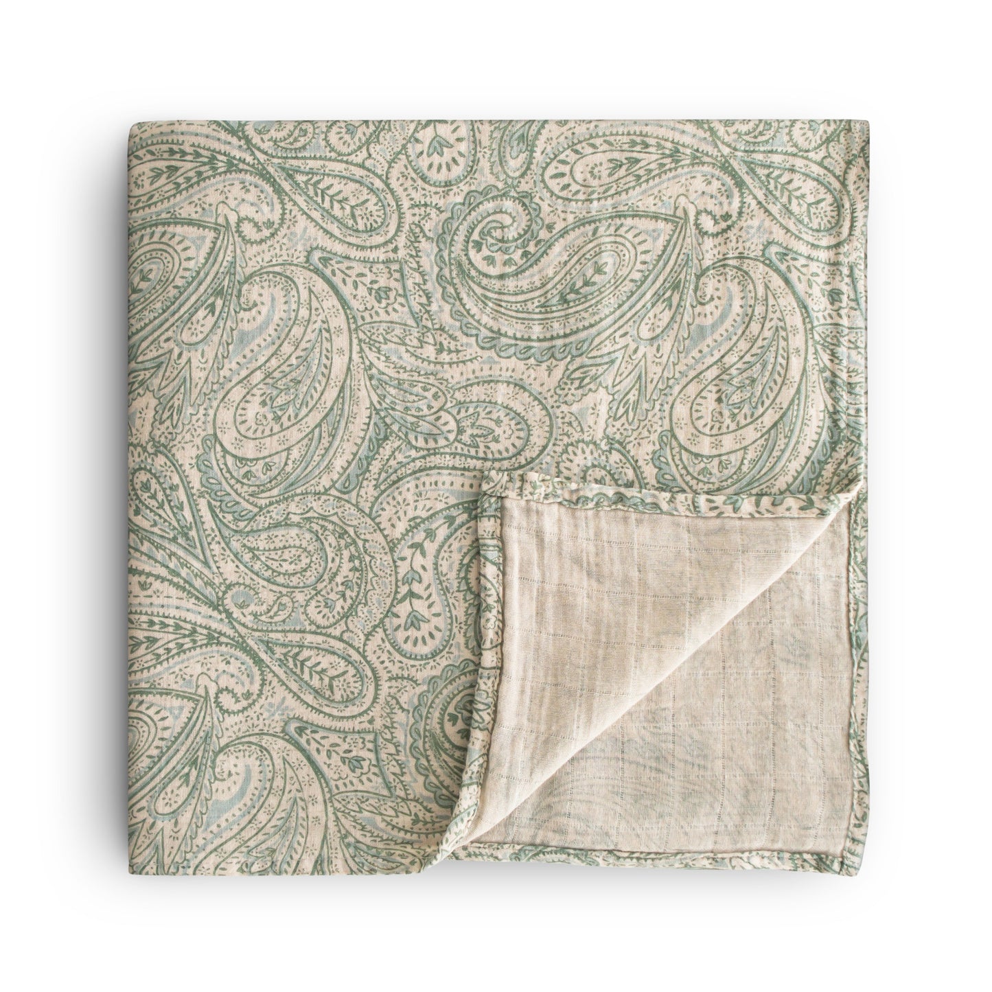 Organic Cotton Muslin Swaddle Blanket - Chickadees Wooden Toys