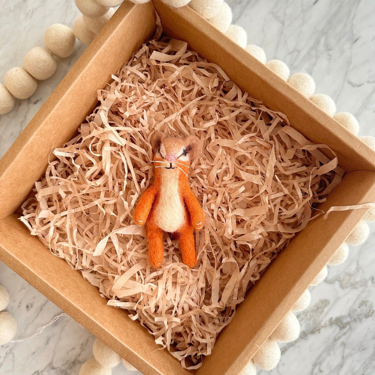 Hamster Finger Puppet - Chickadees Wooden Toys