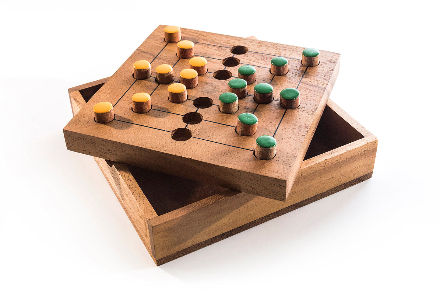 Nine Men's Morris Strategy Game - Chickadees Wooden Toys