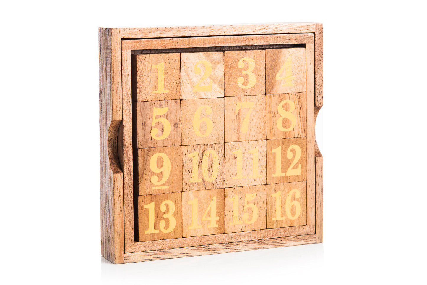 Wooden Magic Square Board - Fifteen Puzzle Game - Chickadees Wooden Toys
