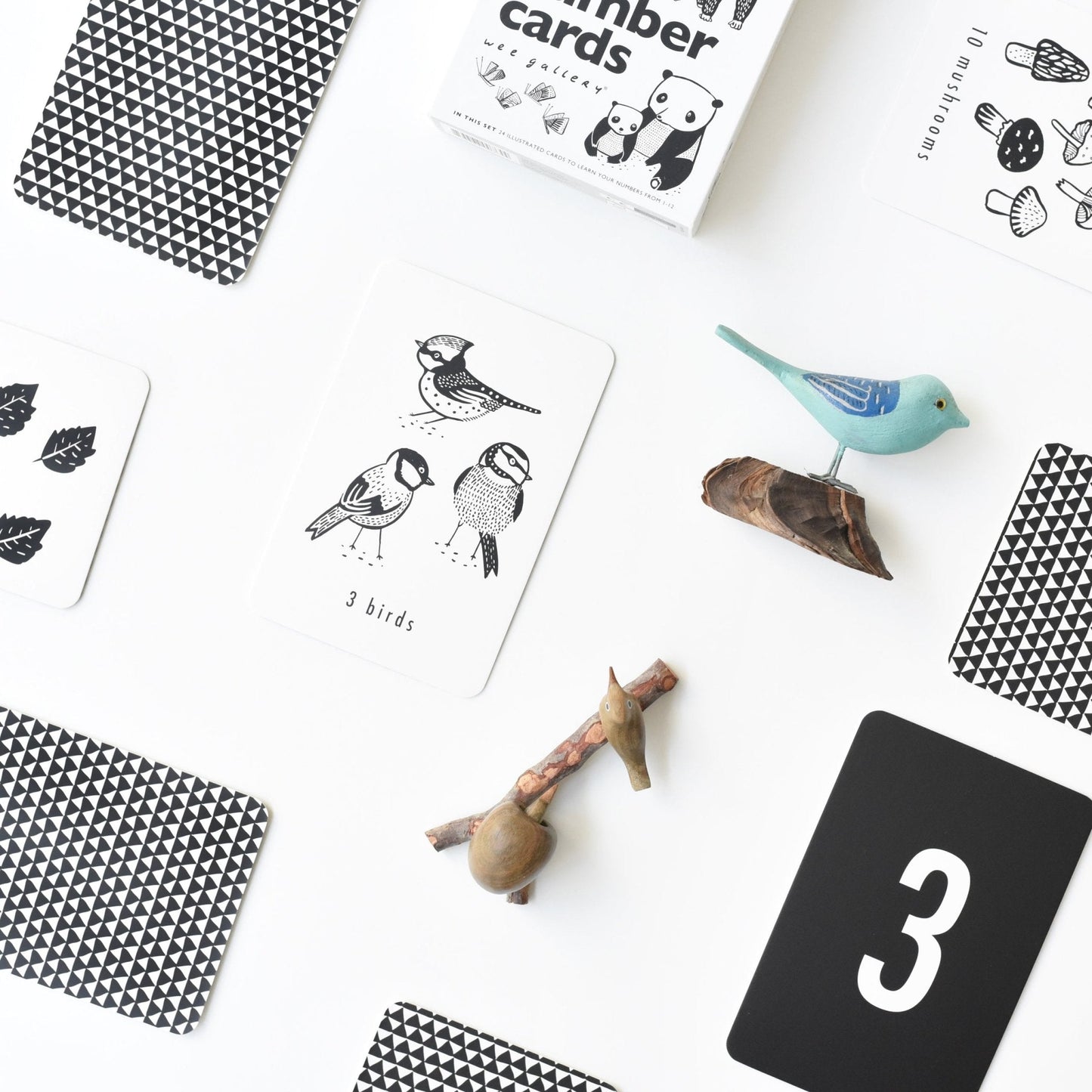 Nature Number Cards - Chickadees Wooden Toys