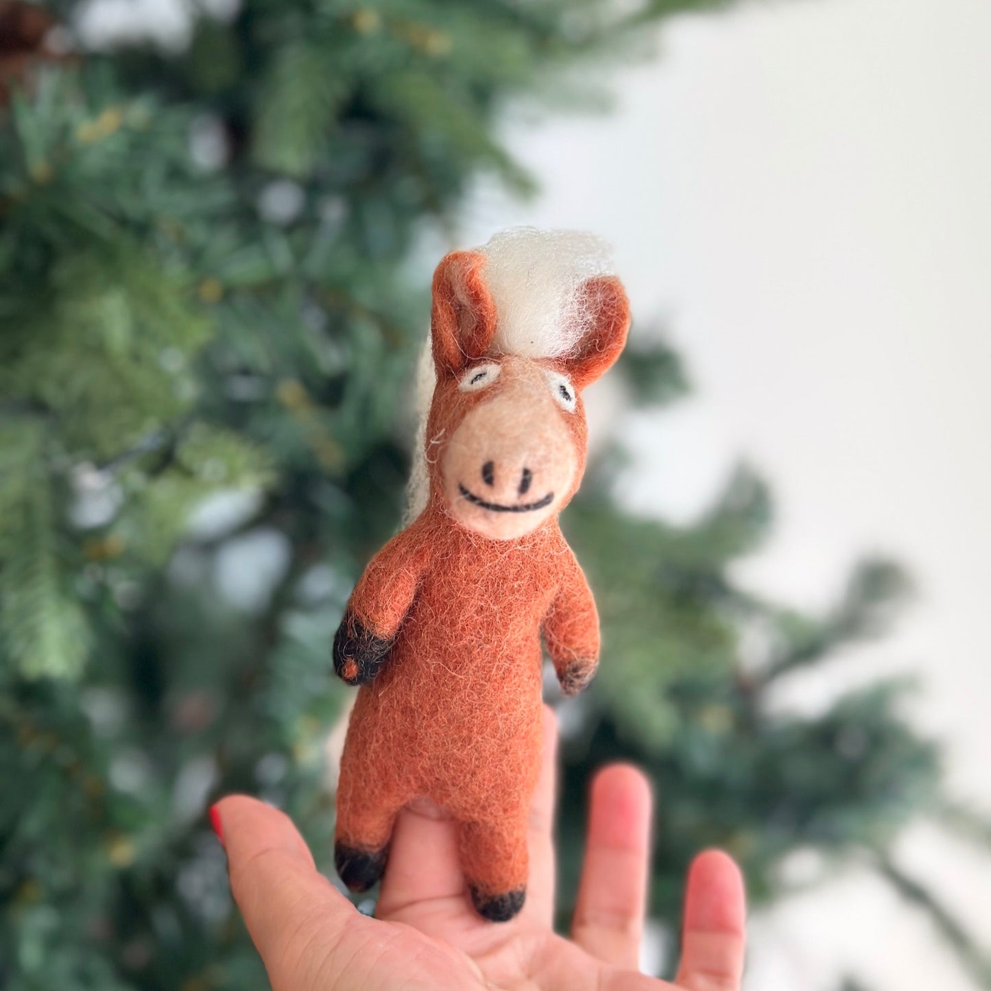 Horse Finger Puppet - Chickadees Wooden Toys