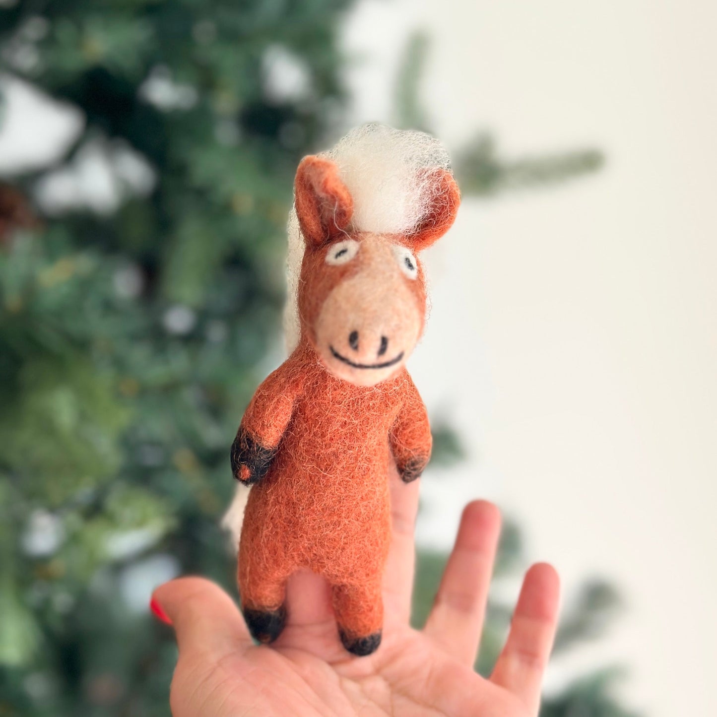 Horse Finger Puppet - Chickadees Wooden Toys