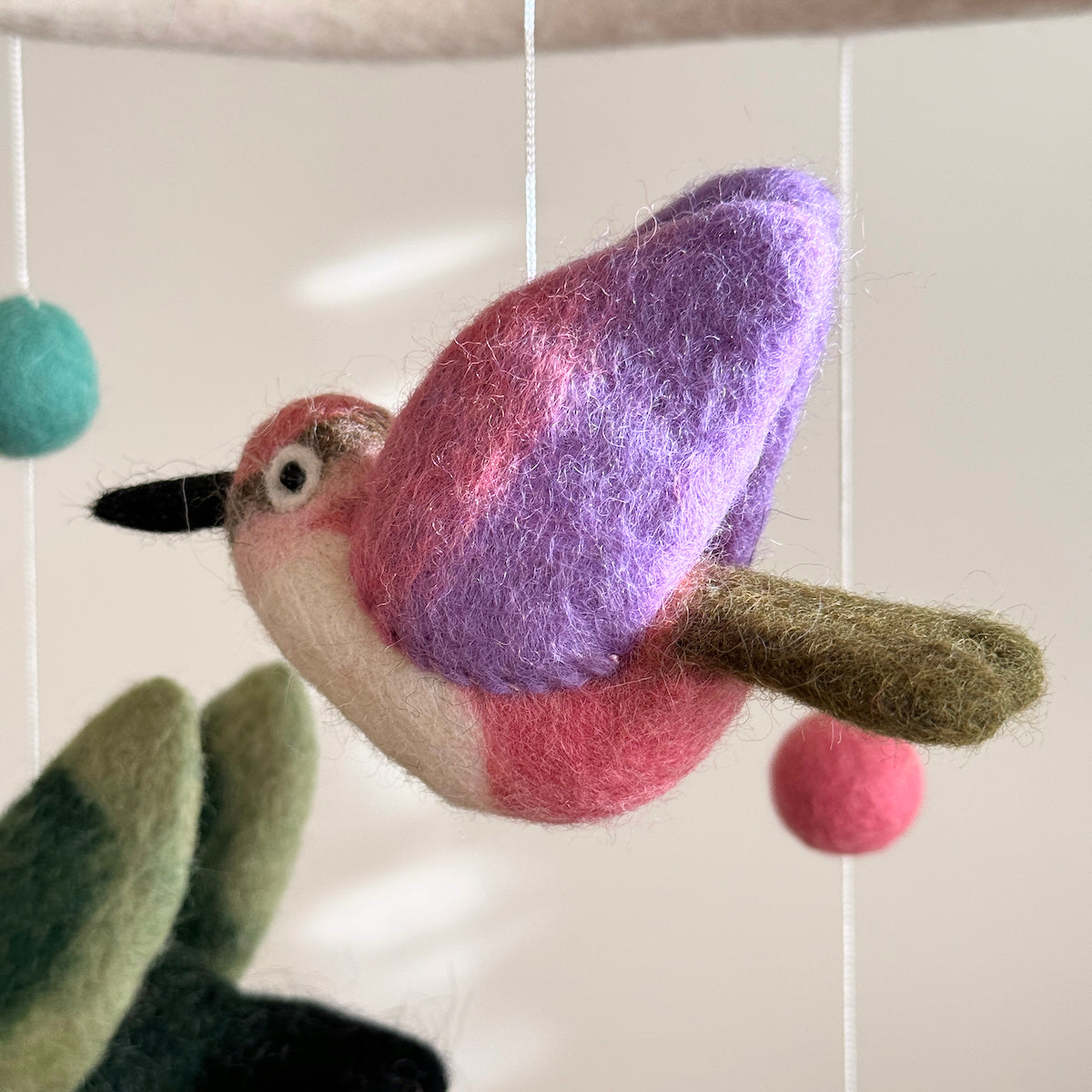 Hummingbird Baby Mobile - Chickadees Wooden Toys