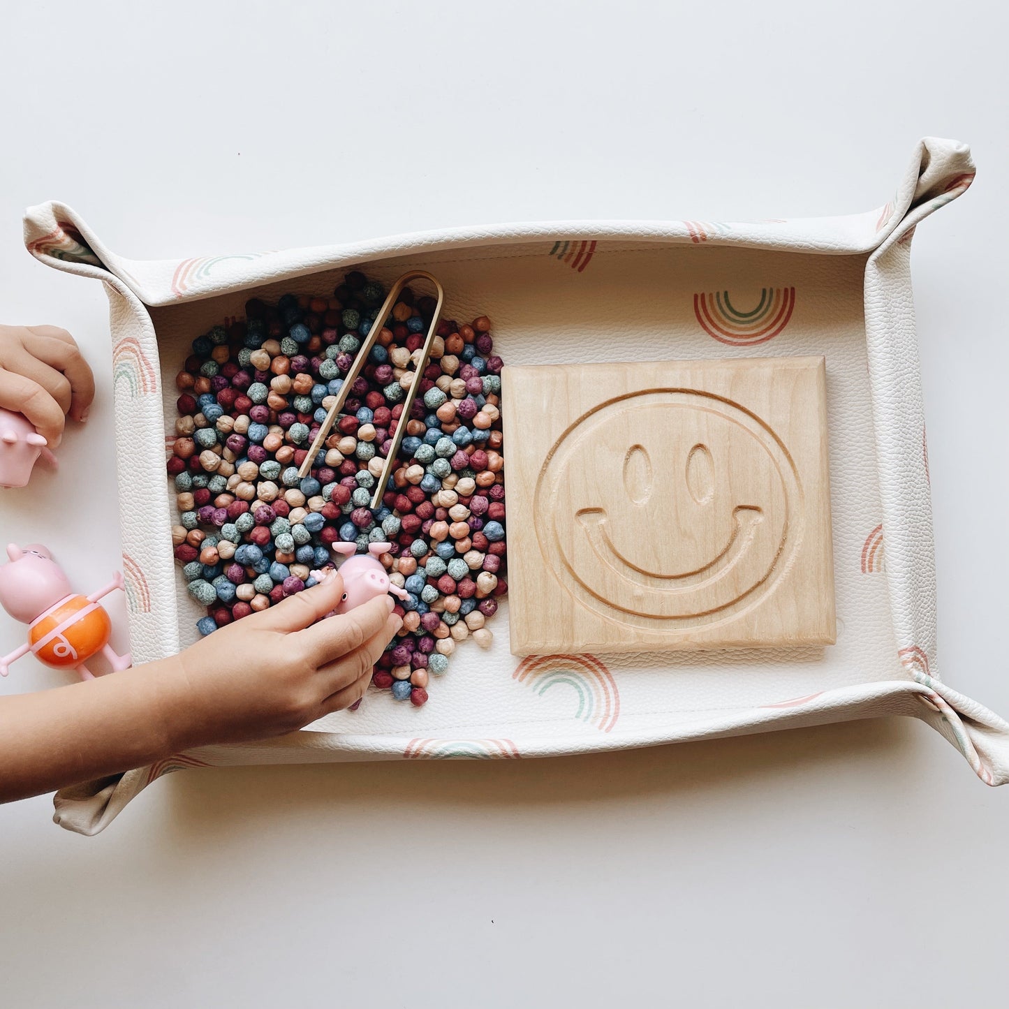 HOYO x CPKC mini mat (rainbow) - Chickadees Wooden Toys