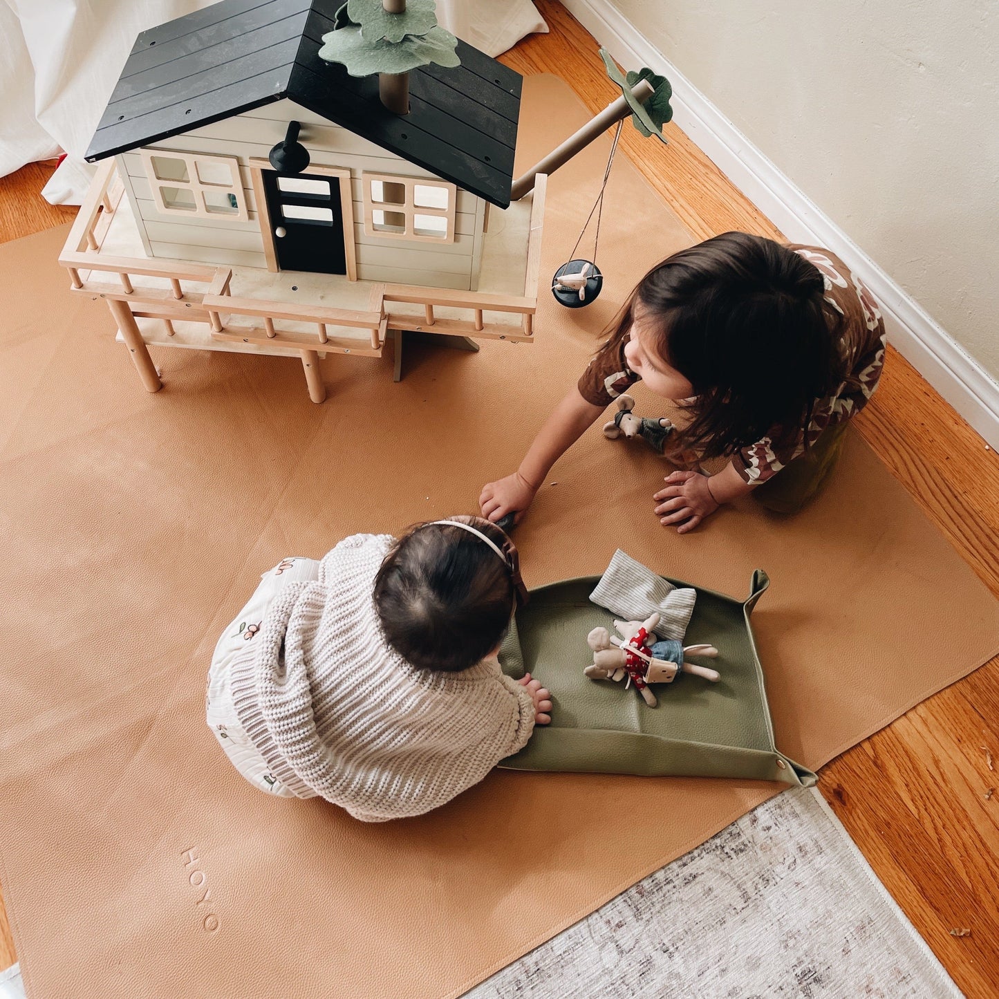 The mega mat (honey x ivory) - Chickadees Wooden Toys