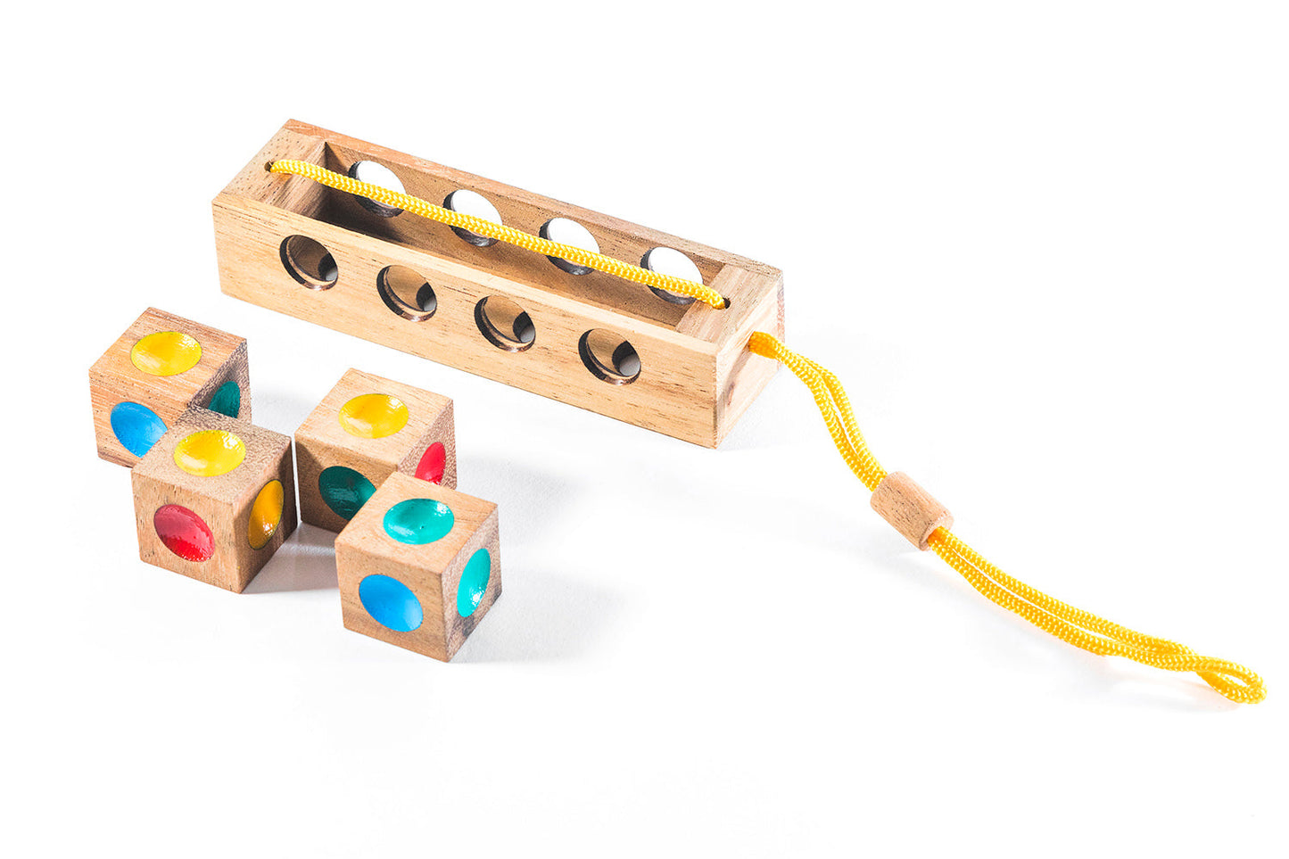 Instant Insanity Coding Puzzle - Chickadees Wooden Toys