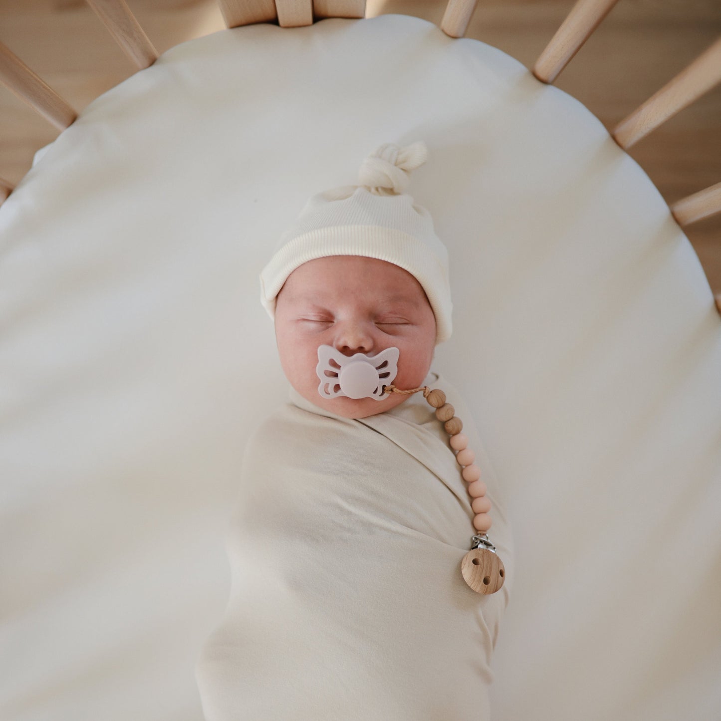 Stretchy Bassinet Sheet - Chickadees Wooden Toys