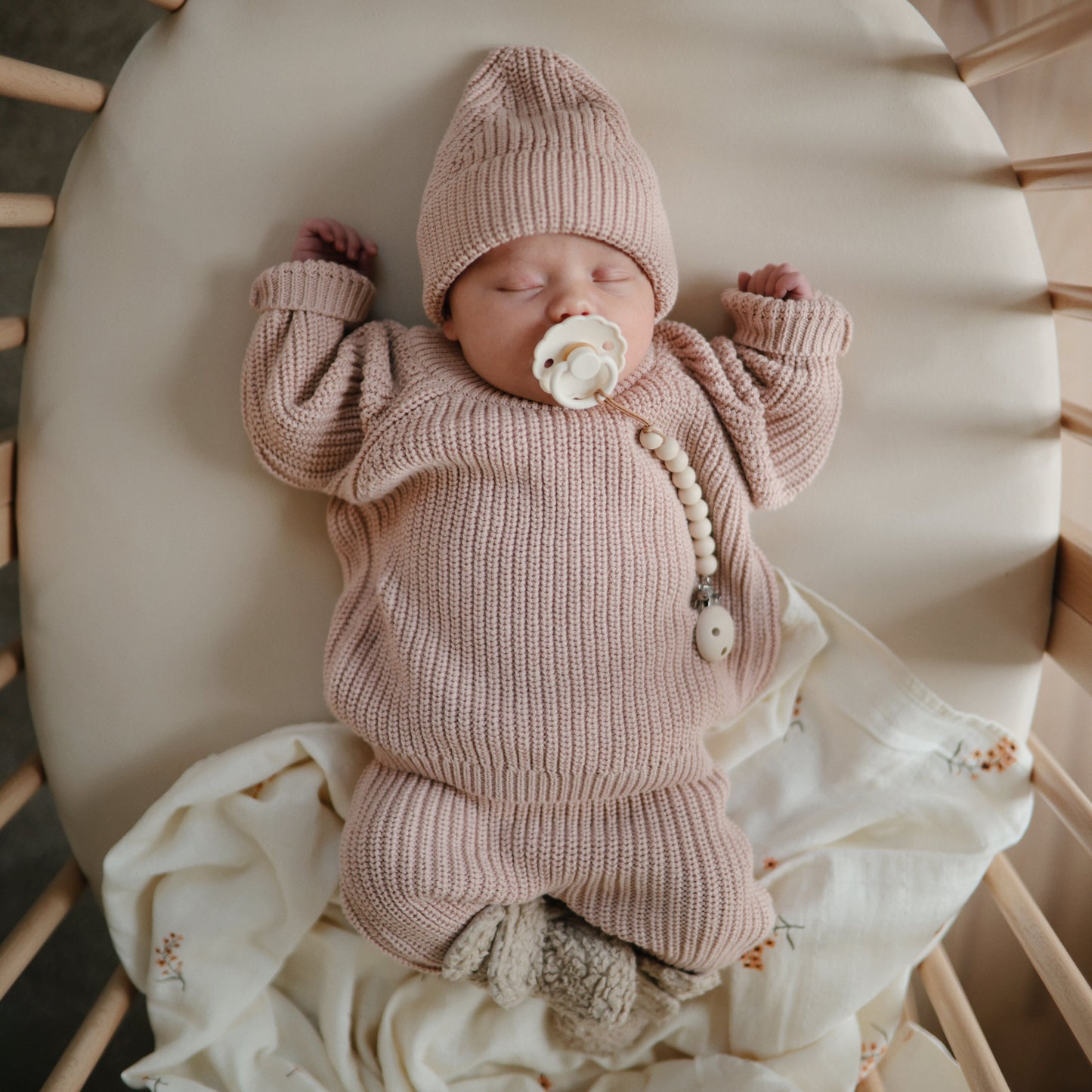 Chunky Knit Beanie - Chickadees Wooden Toys
