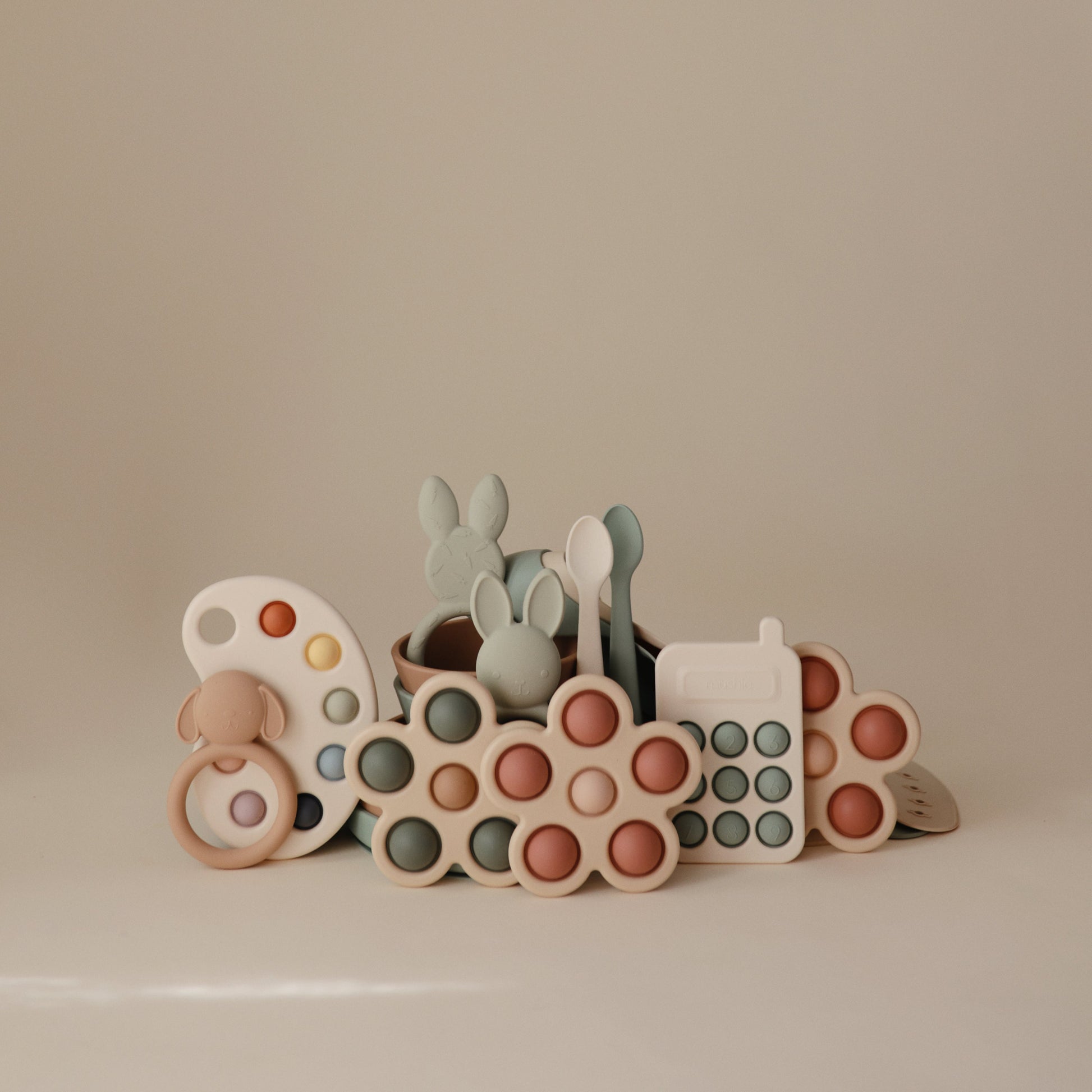 Flower Press Toy - Chickadees Wooden Toys