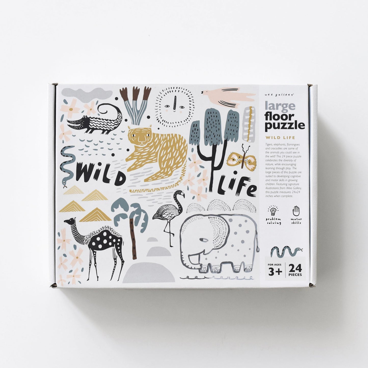 Wild Life Floor Puzzle - Chickadees Wooden Toys